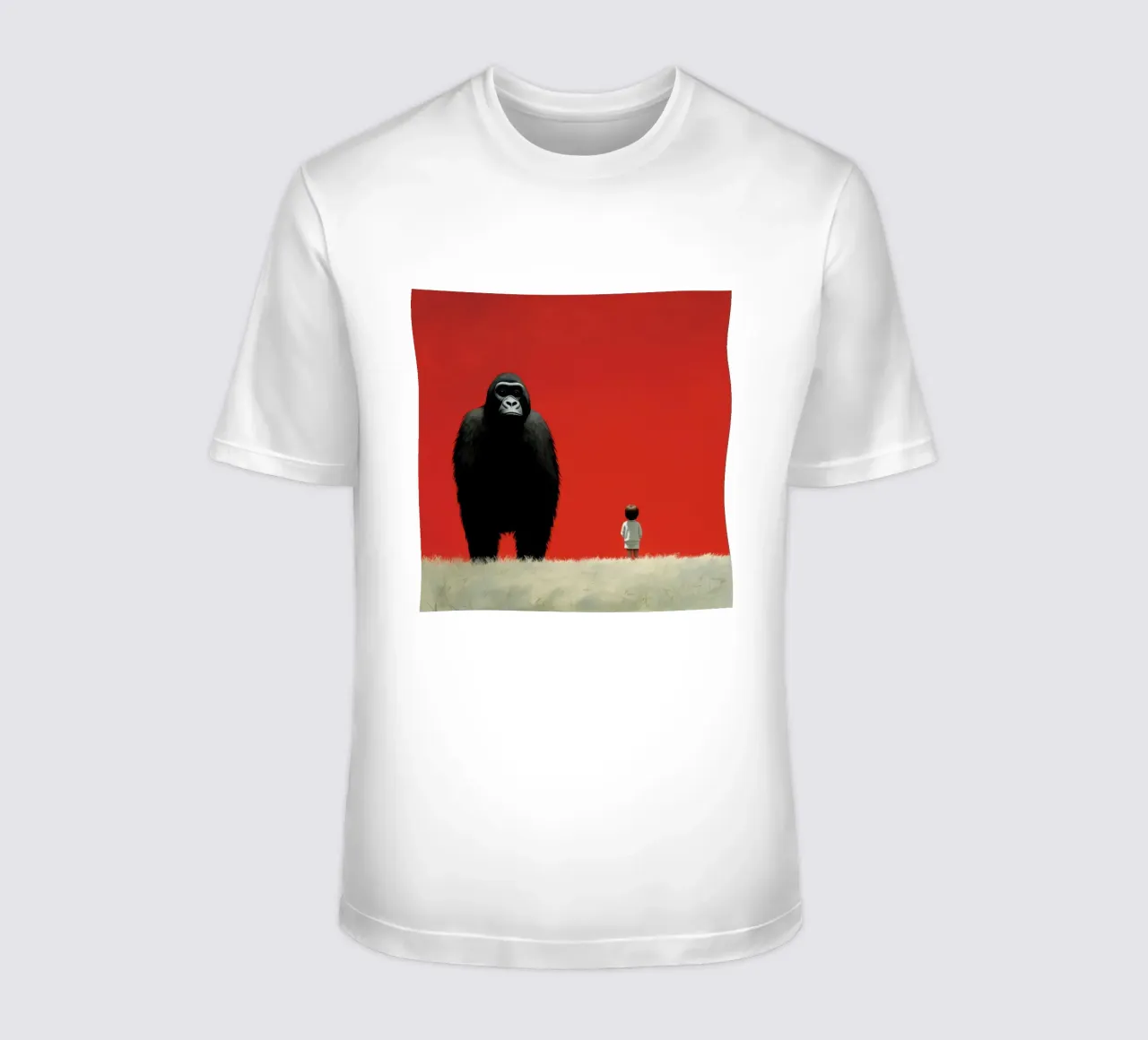 Gorilla Minimo 1 t-shirt da Minimal Animal Art