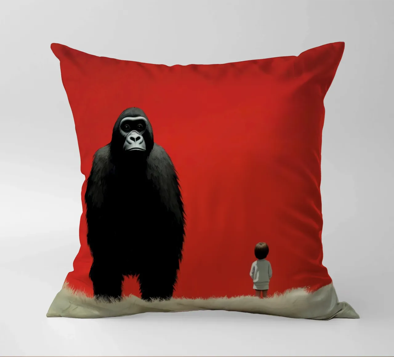 Gorilla Minimo 1 cuscino da Minimal Animal Art
