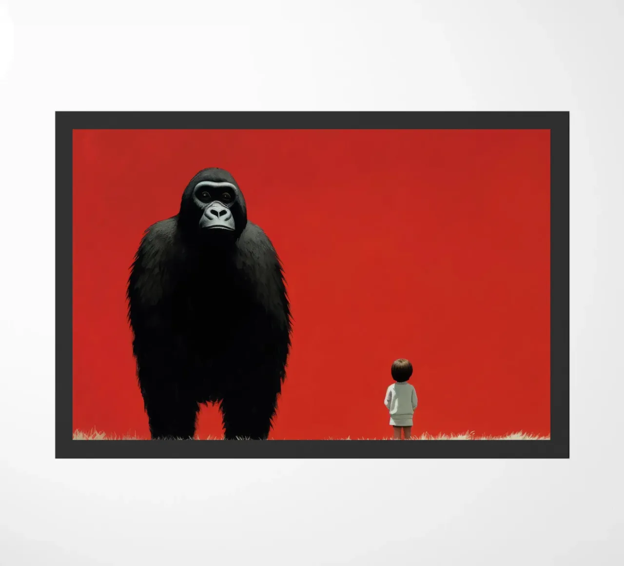 Gorilla Minimo 1 zerbino da Minimal Animal Art