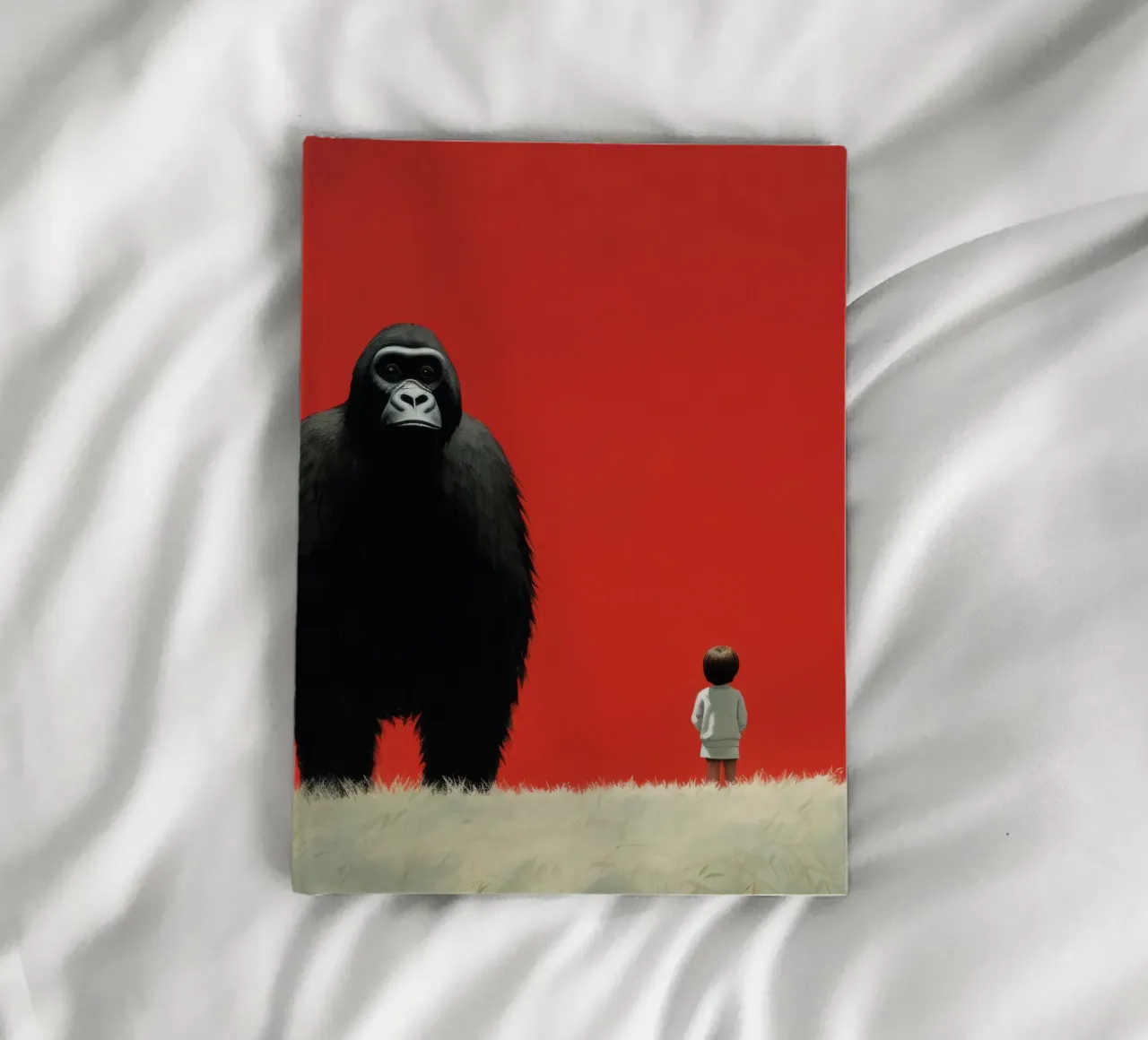 Minimal-Gorilla 1 Notizbuch von Minimal Animal Art