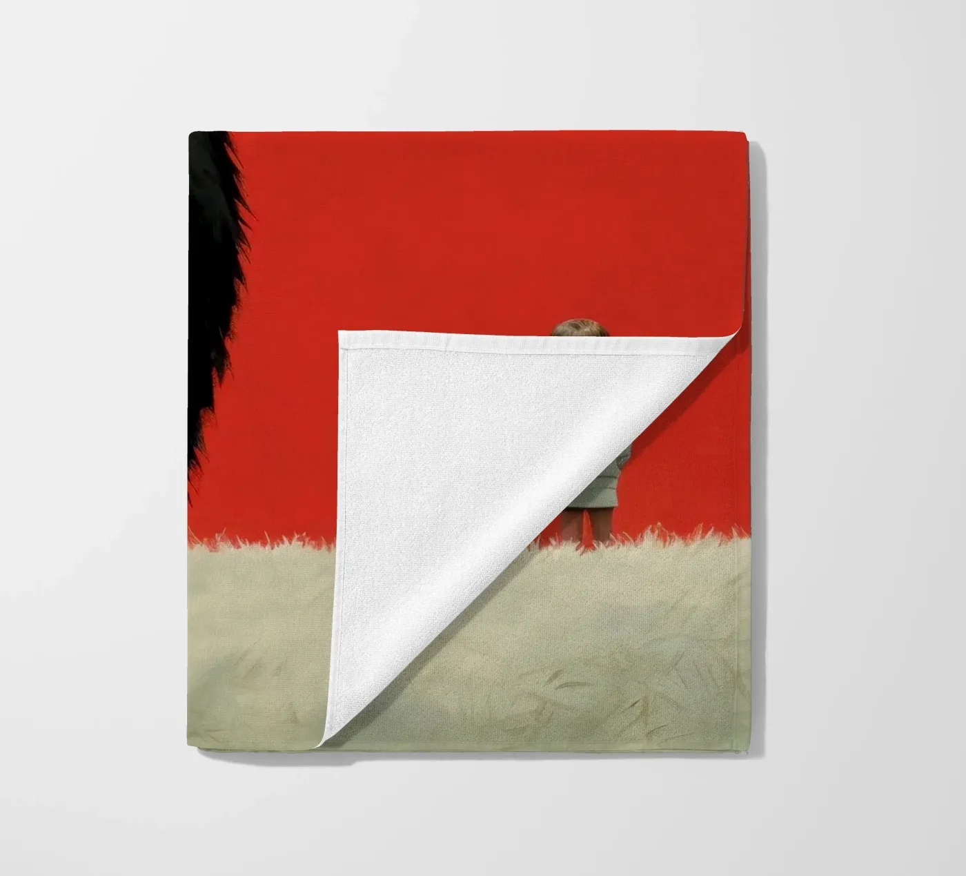 Minimaal Gorilla strandhanddoek van Minimal Animal Art