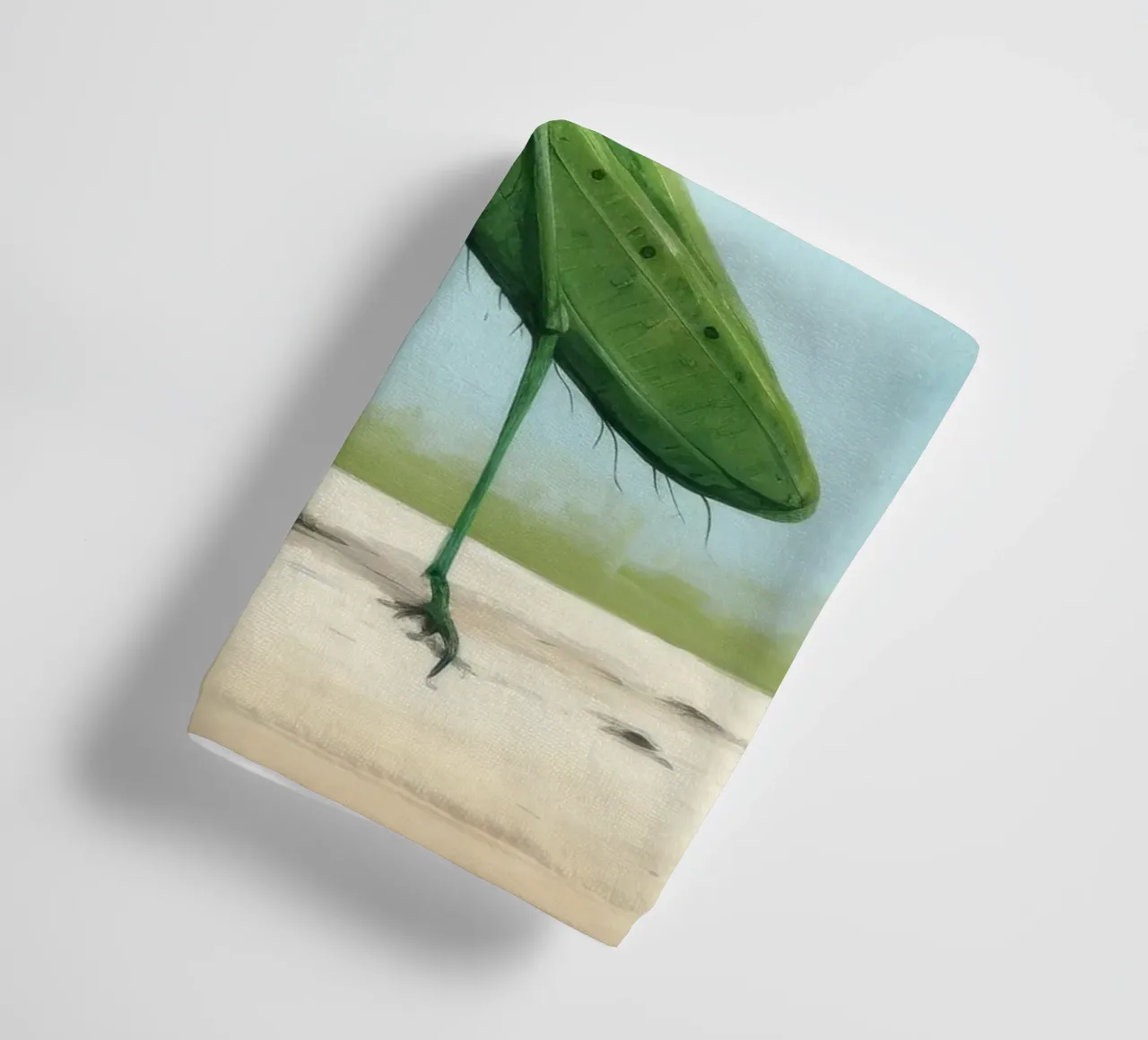 Minimal Grasshopper 2 towel by Minimal Animal Art