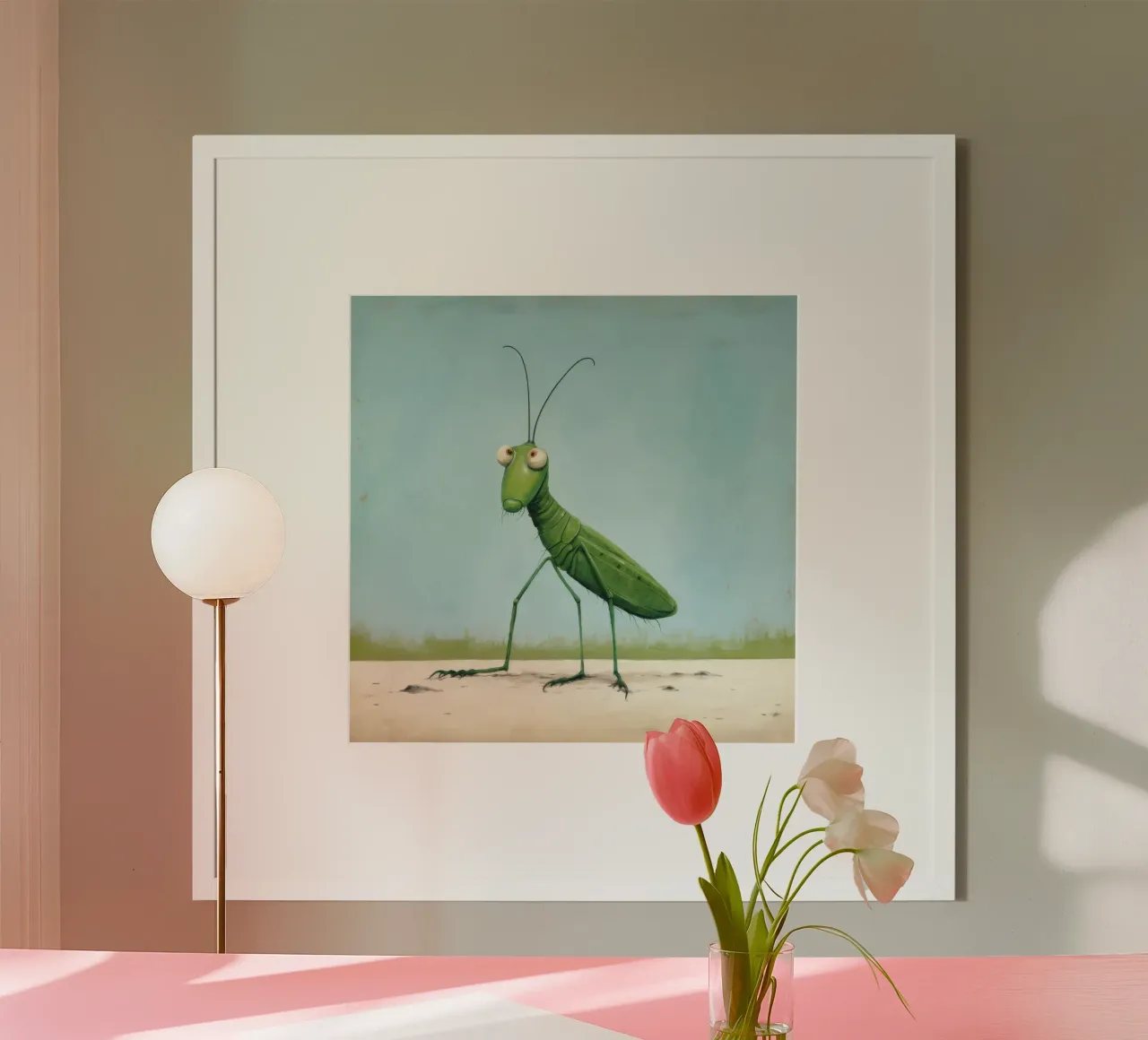 Grillo minimale poster da Minimal Animal Art