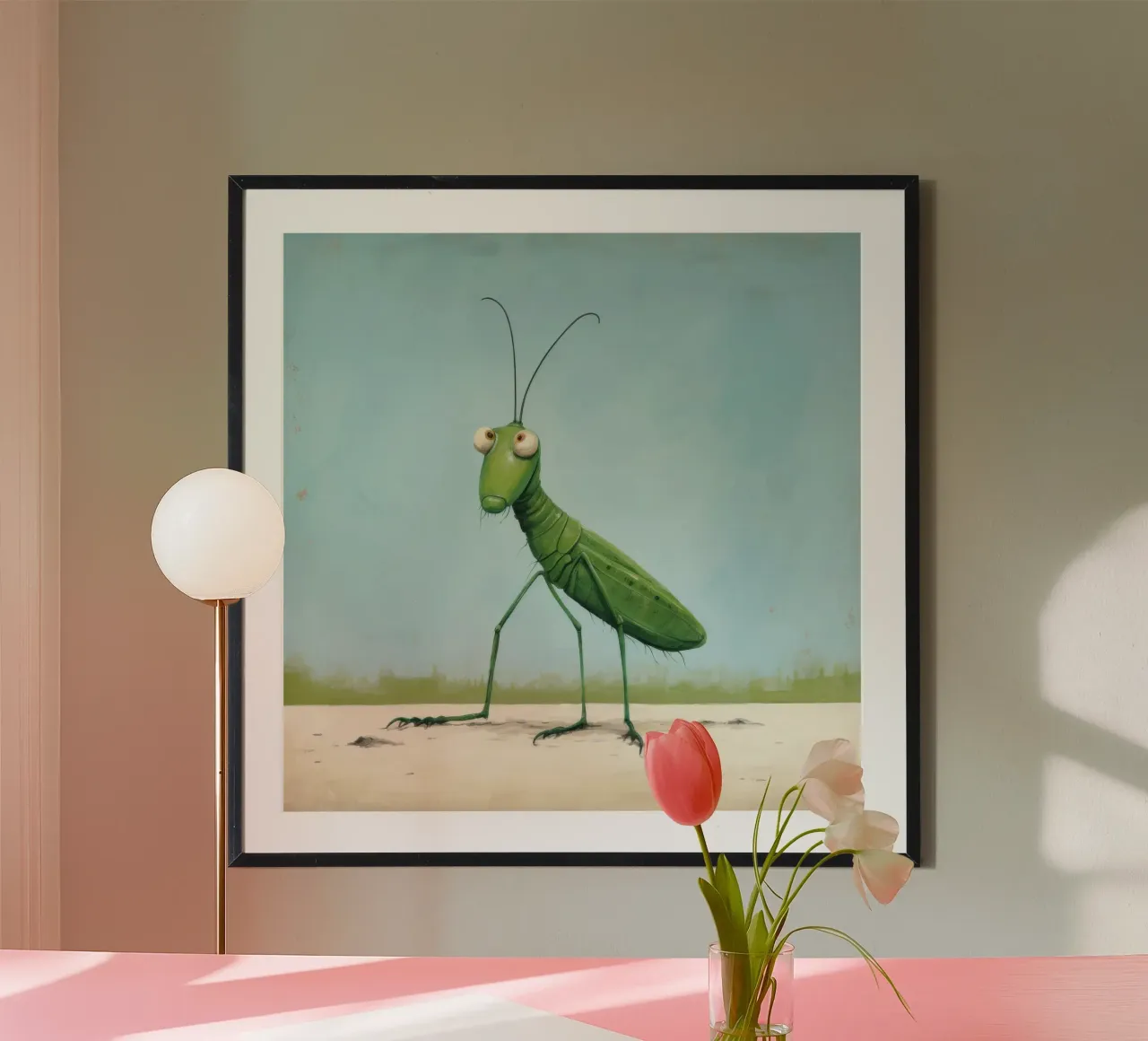 Grillo minimale poster da Minimal Animal Art