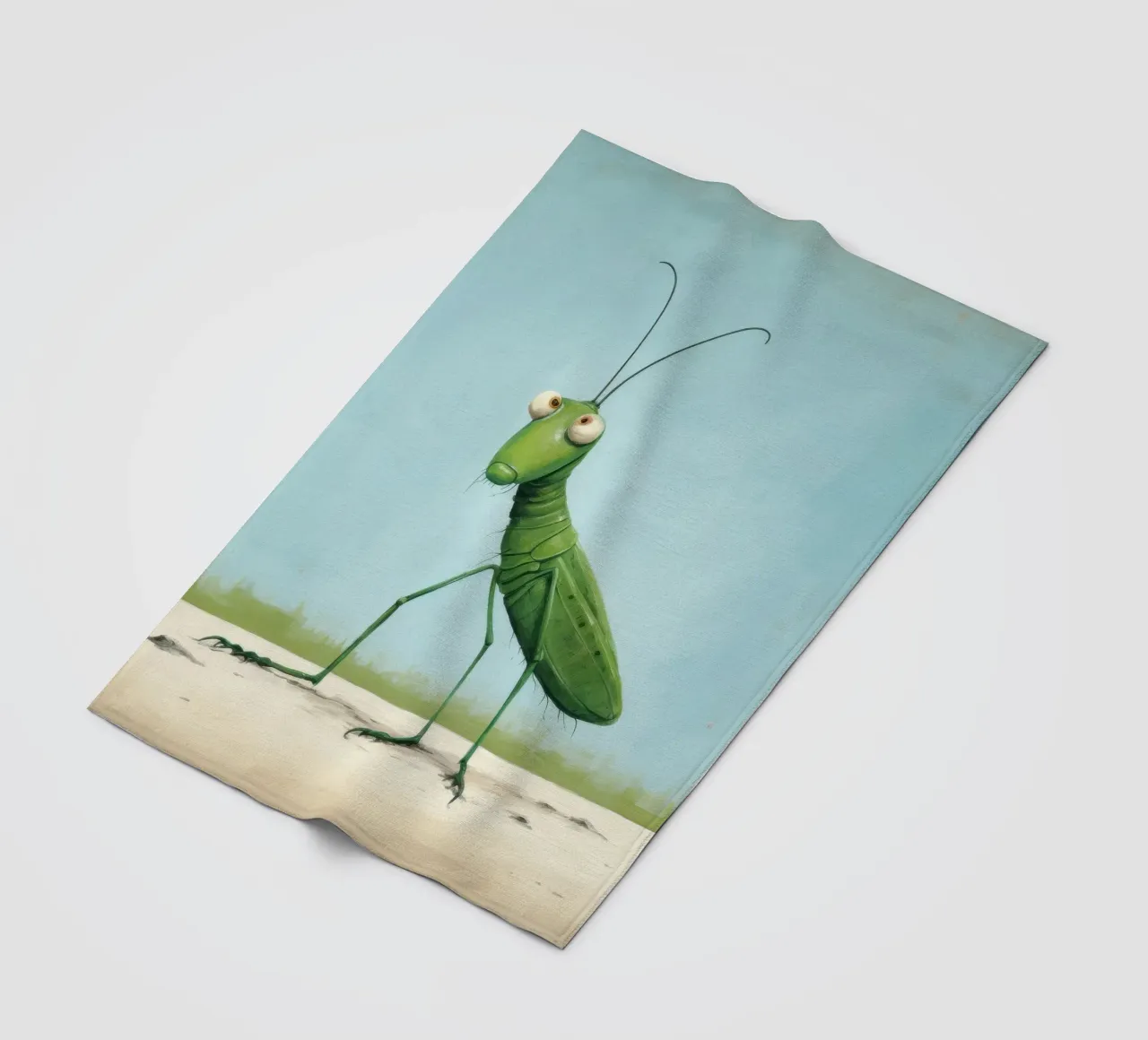 Minimal Grasshopper 2 Fleecedecke von Minimal Animal Art