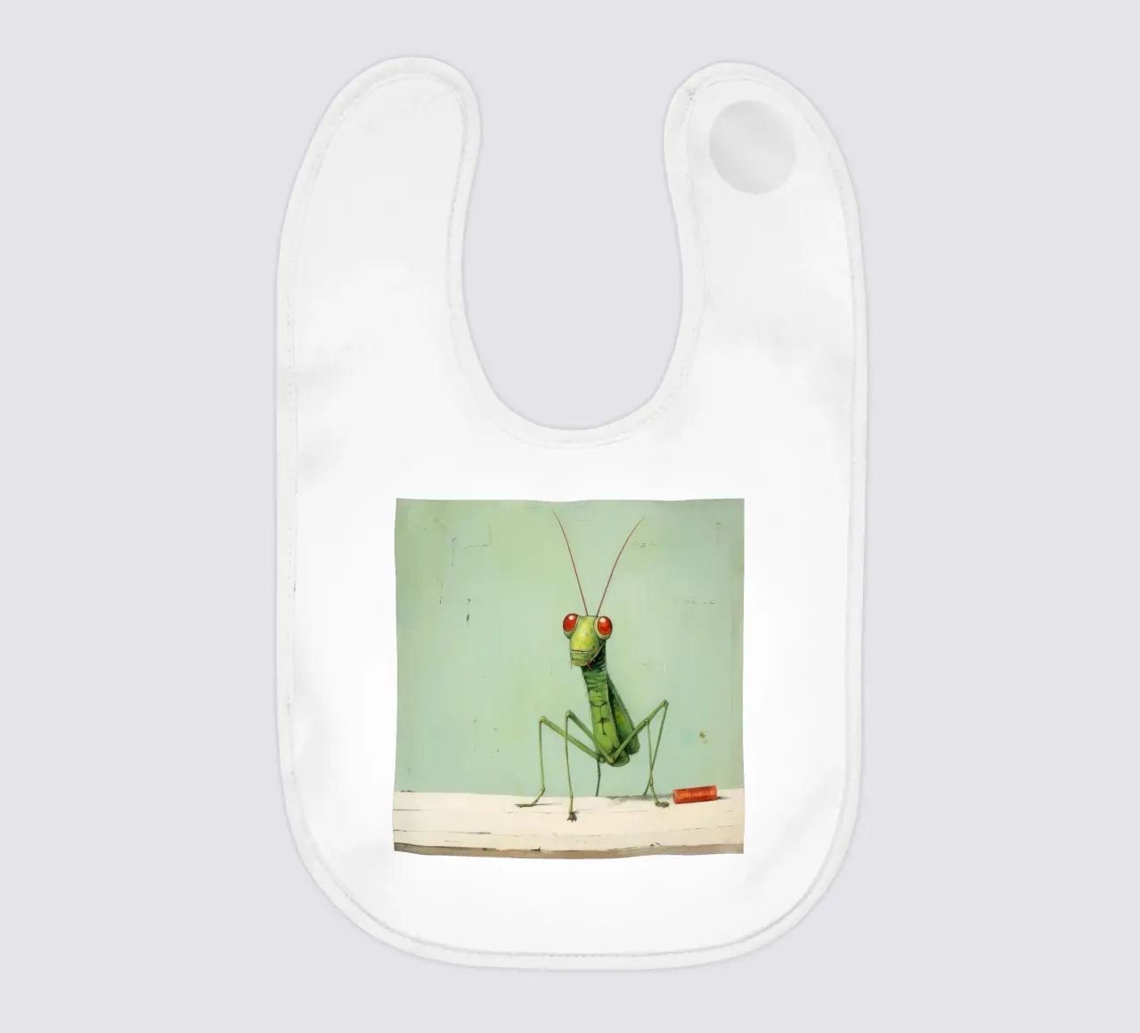 Minimal Grasshopper 3 Babylätzchen von Minimal Animal Art