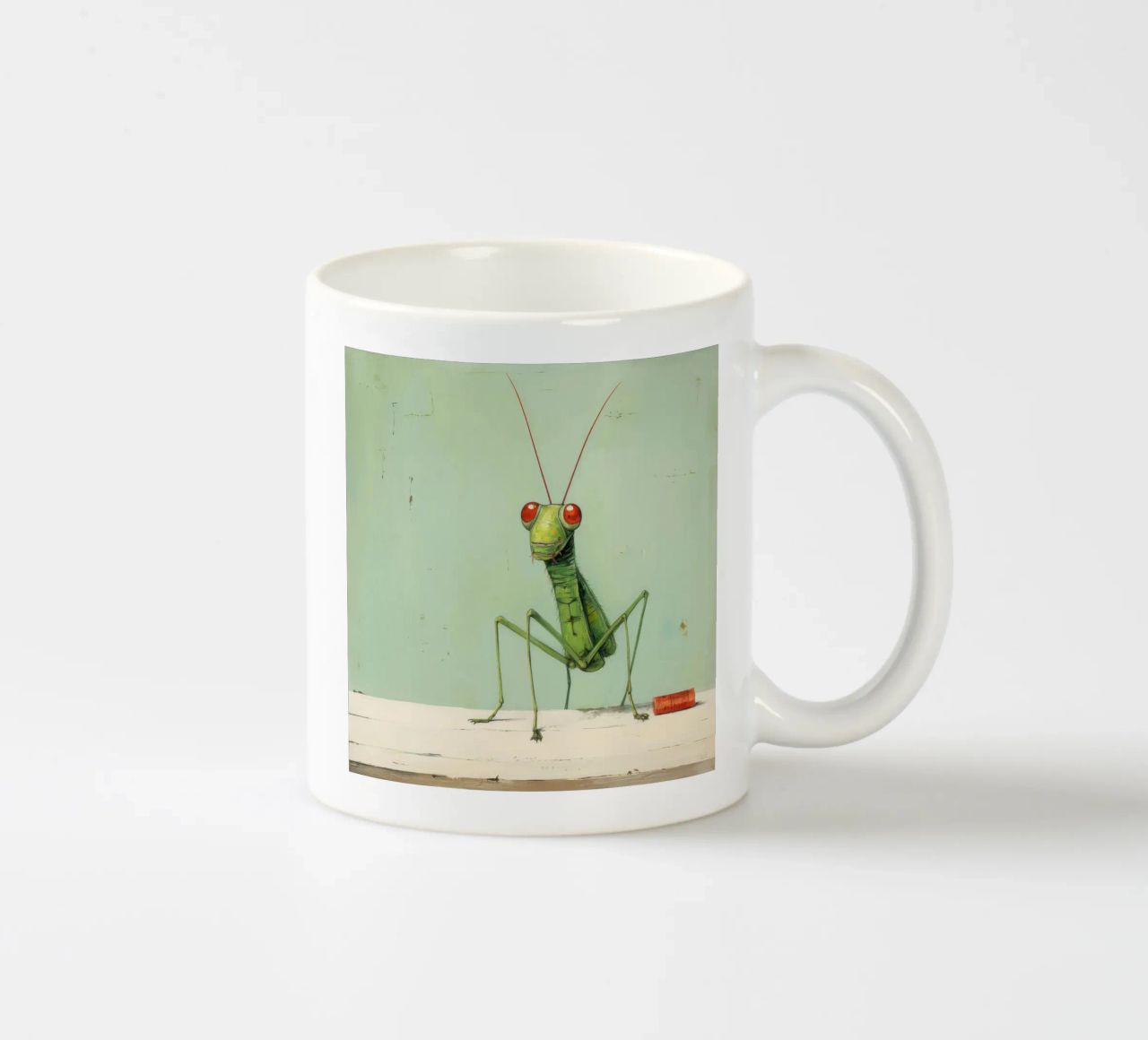 Cavalletta minima 3 tazza in ceramica da Minimal Animal Art
