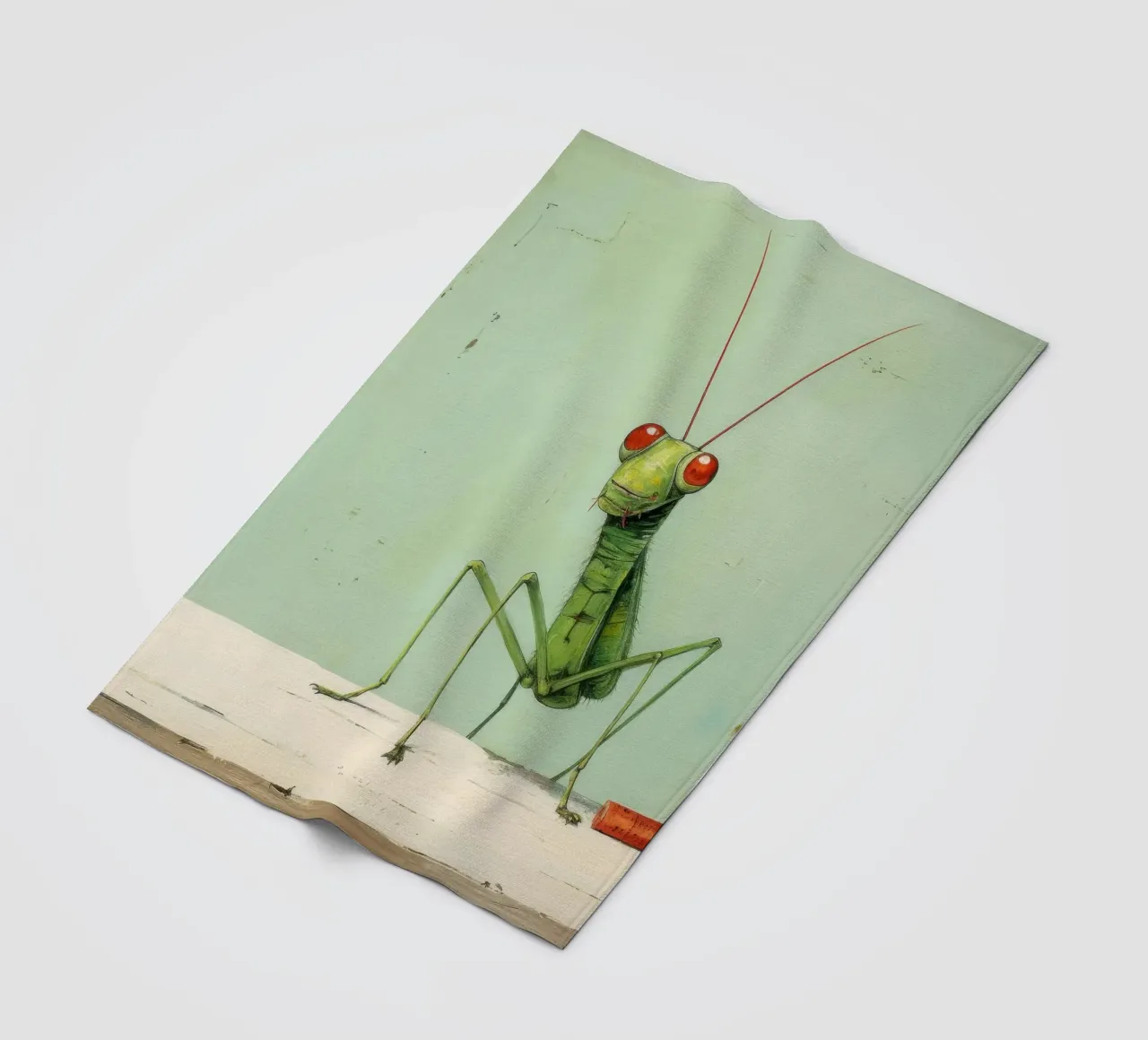 Minimal Grasshopper 3 Fleecedecke von Minimal Animal Art