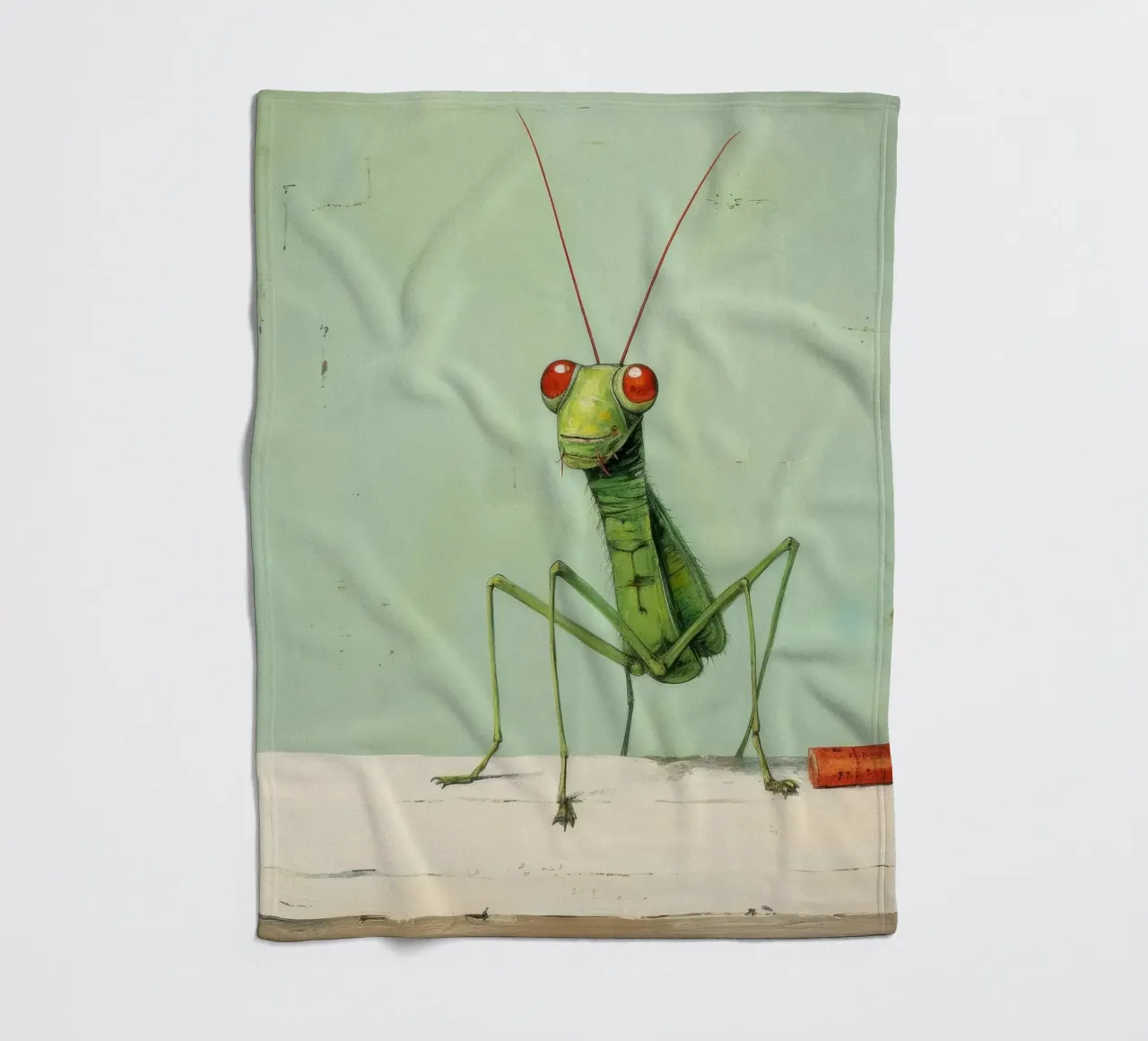 Minimal Grasshopper 3 Fleecedecke von Minimal Animal Art