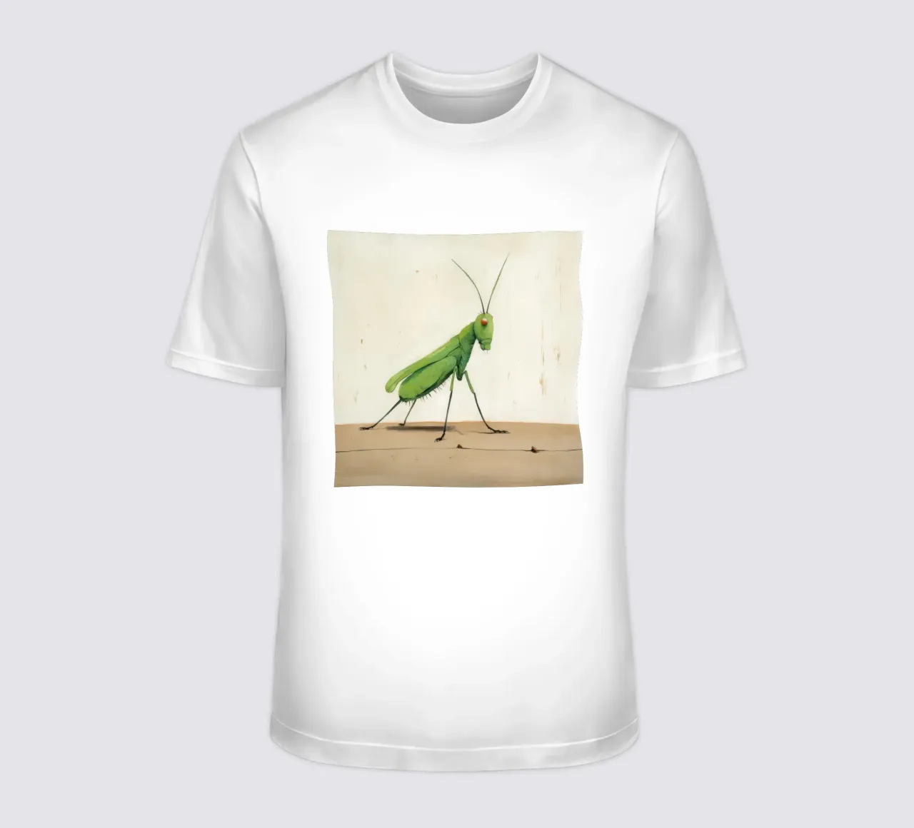 Minimal Grasshopper 4 T-Shirt von Minimal Animal Art