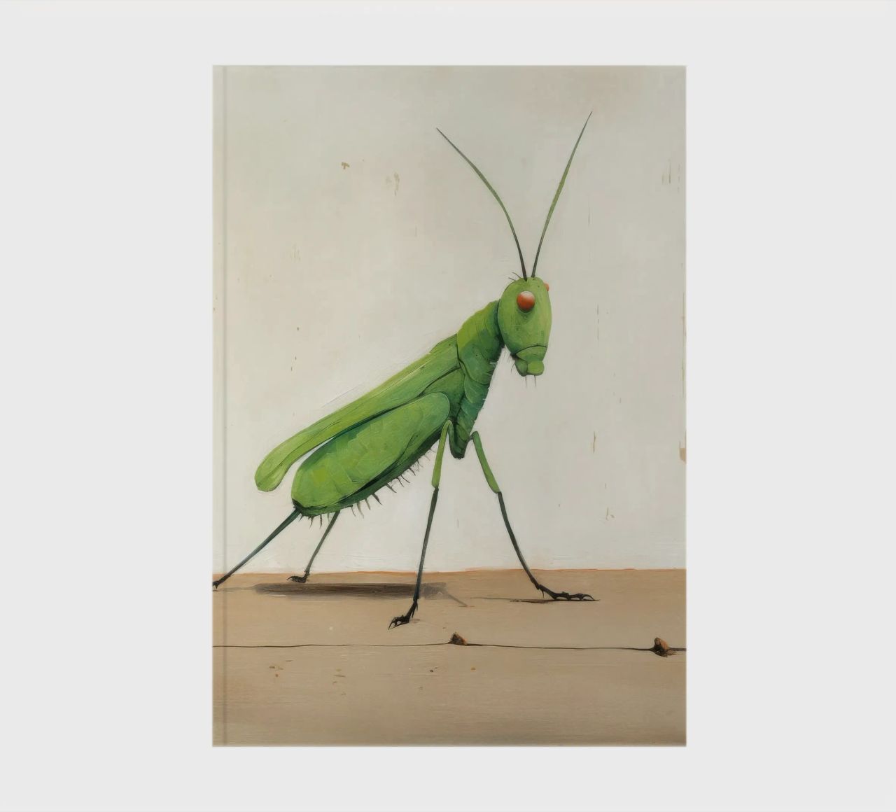 Minimal Grasshopper 4 notebook by Minimal Animal Art