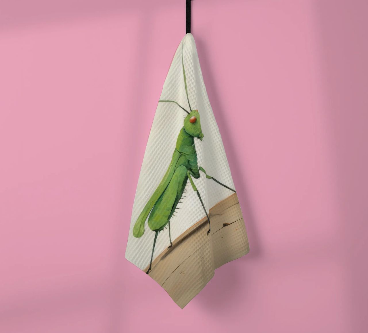 Minimal Grasshopper 4 Geschirrtuch von Minimal Animal Art