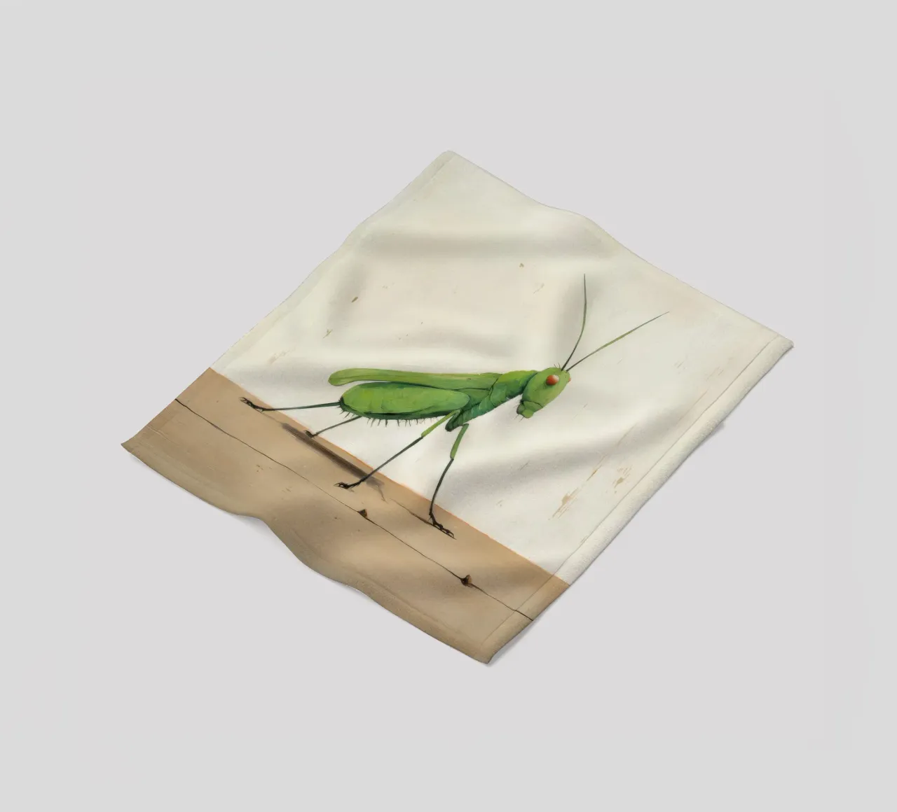 Minimal Grasshopper 4 Fleecedecke von Minimal Animal Art