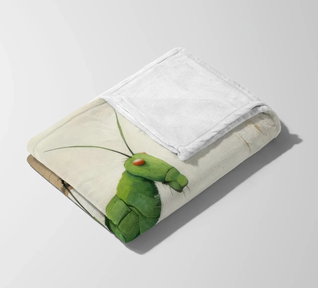 Minimal Grasshopper 4 Fleecedecke von Minimal Animal Art