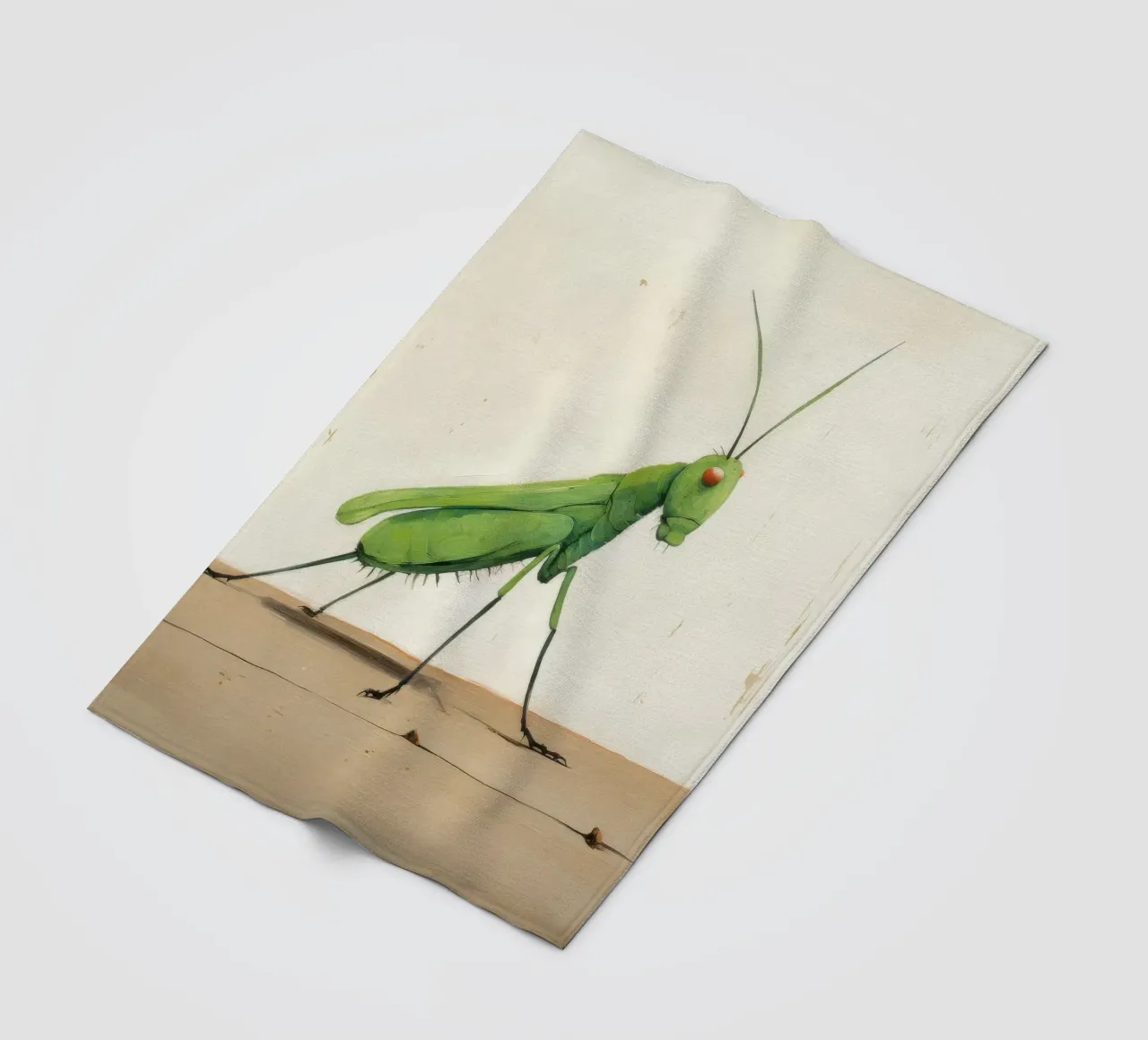 Minimal Grasshopper 4 Fleecedecke von Minimal Animal Art
