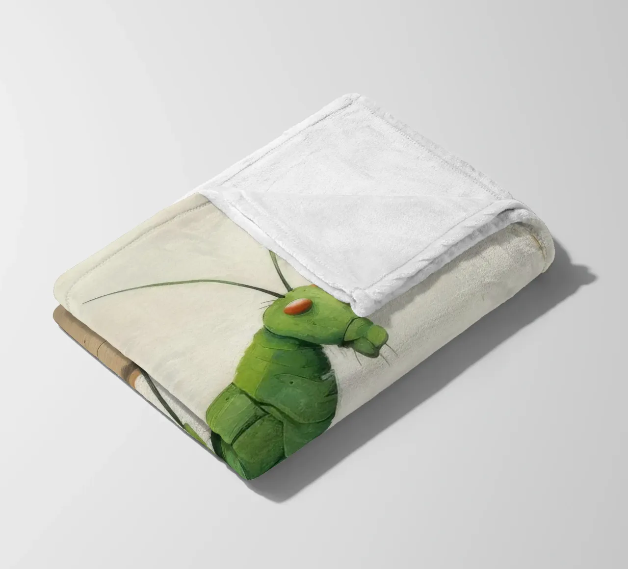Minimal Grasshopper 4 Fleecedecke von Minimal Animal Art