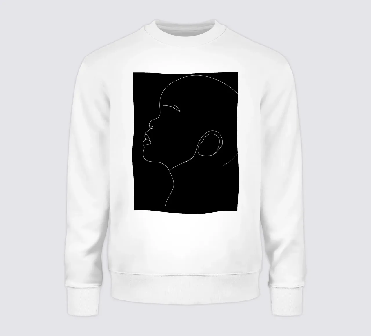 Dessin au trait minimaliste d'un enfant | Modern Abstract Art sweat de Viv Line Art