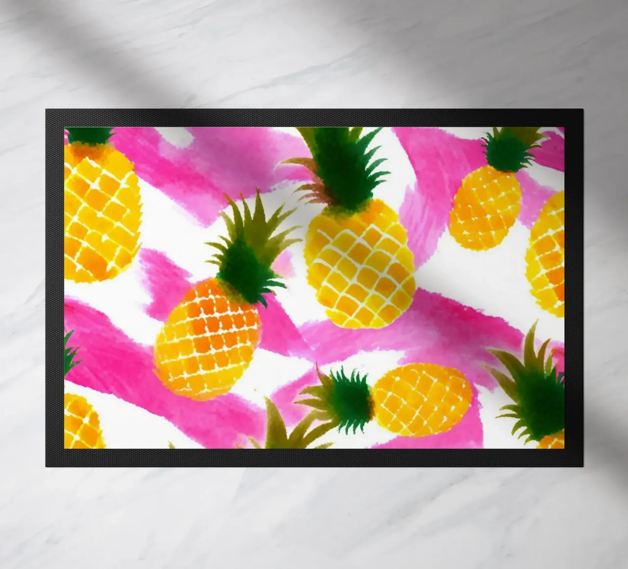 Pink Pineapple doormat by designsbysophia