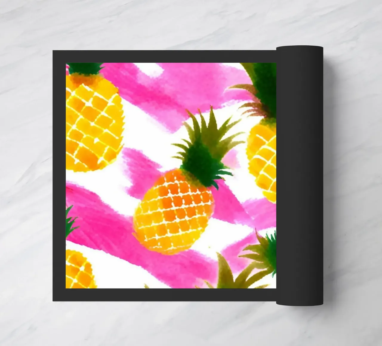 Pink Pineapple doormat by designsbysophia