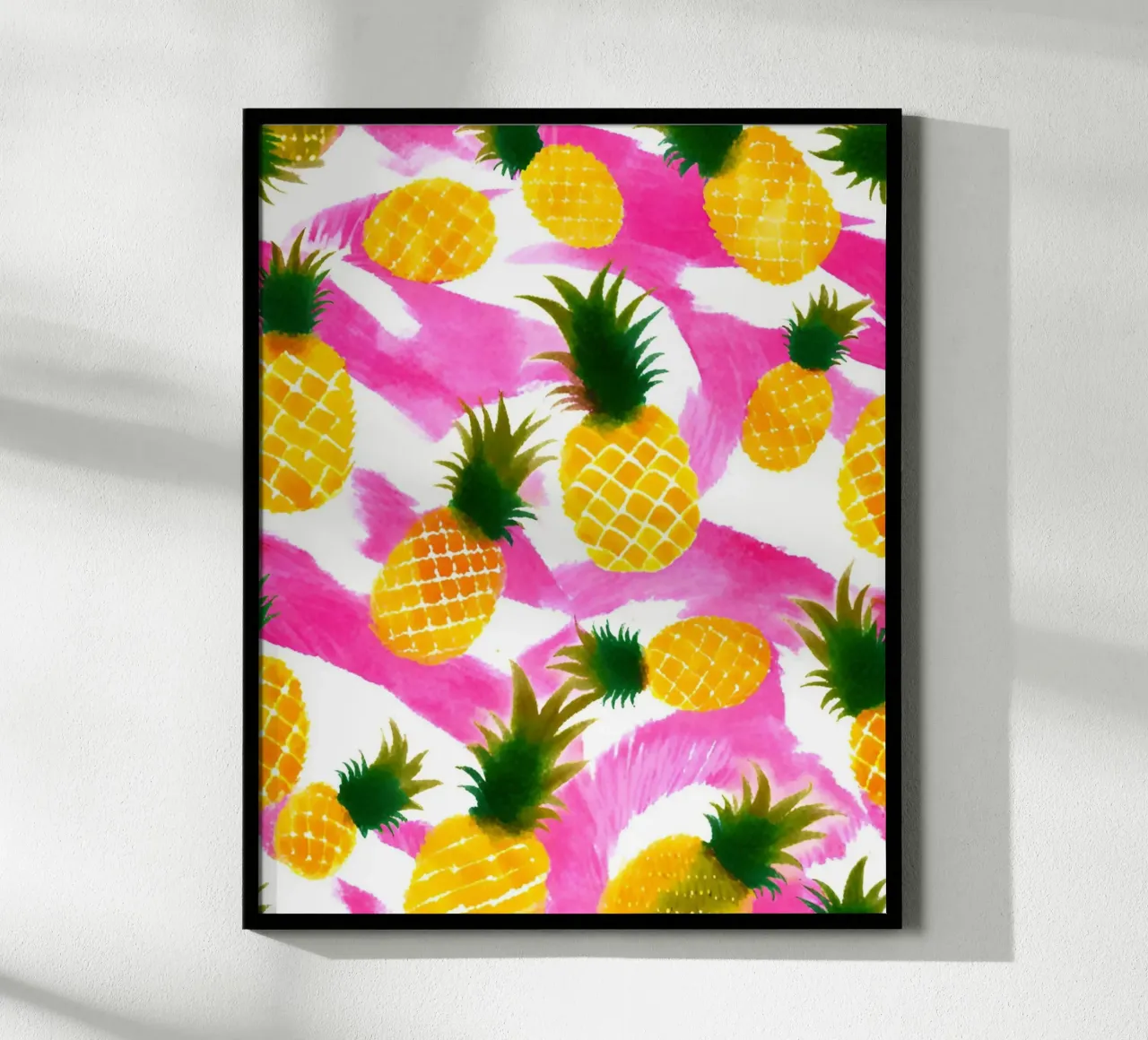 Pink Pineapple poster by designsbysophia