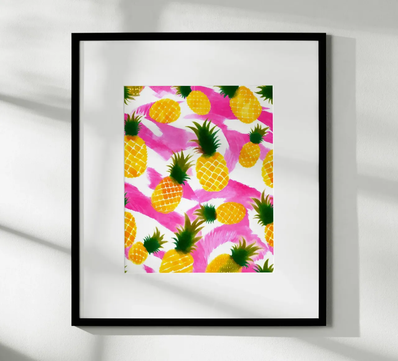 Pink Pineapple poster by designsbysophia