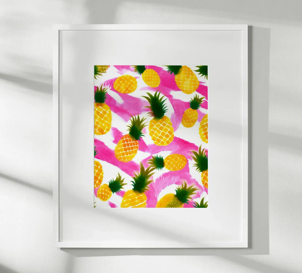Pink Pineapple poster by designsbysophia