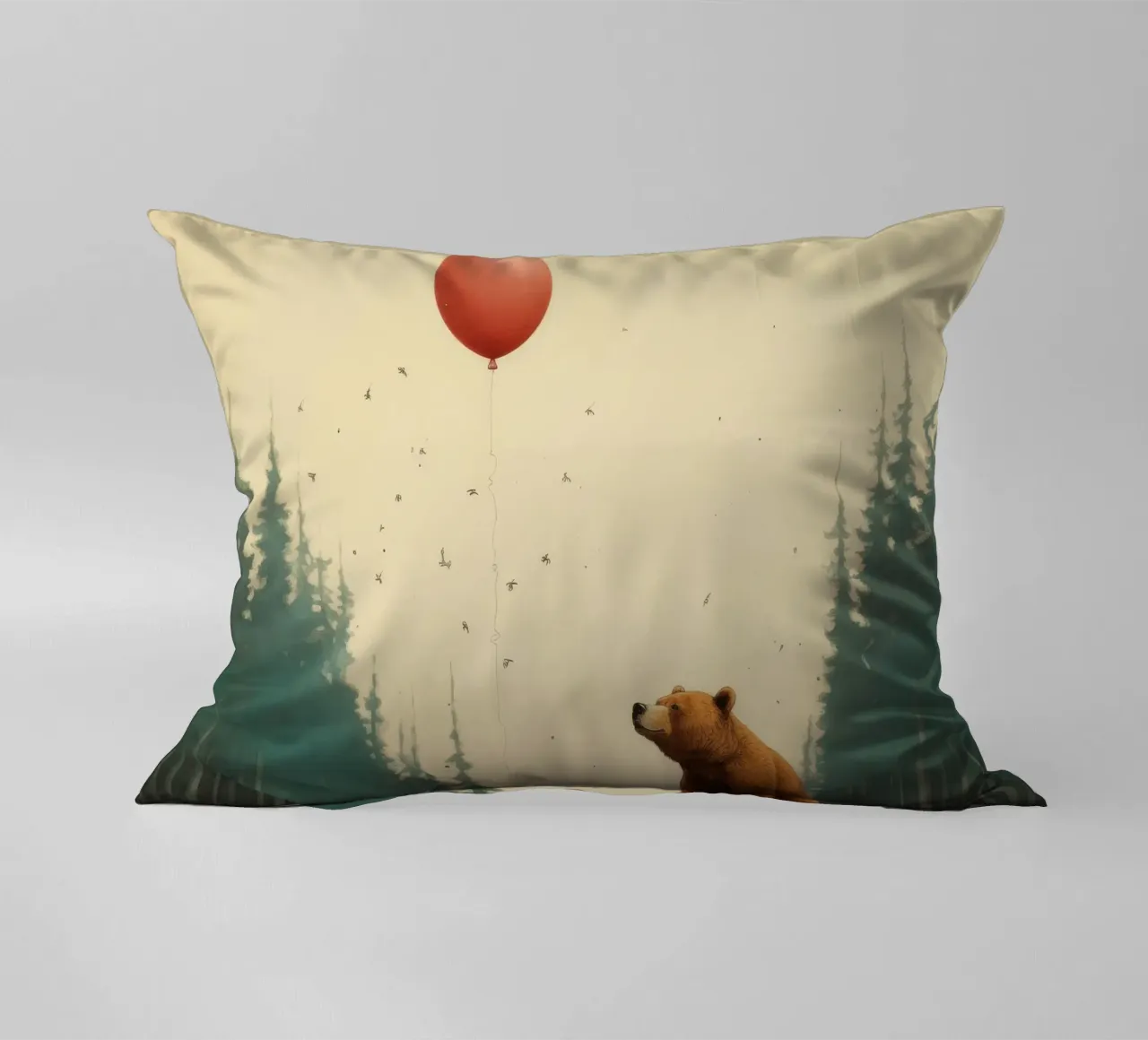 Orso Grizzly minimo 3 cuscino da Minimal Animal Art