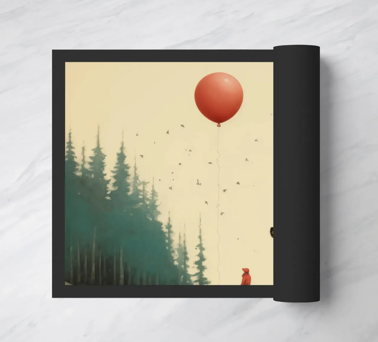 Orso Grizzly minimo 3 zerbino da Minimal Animal Art