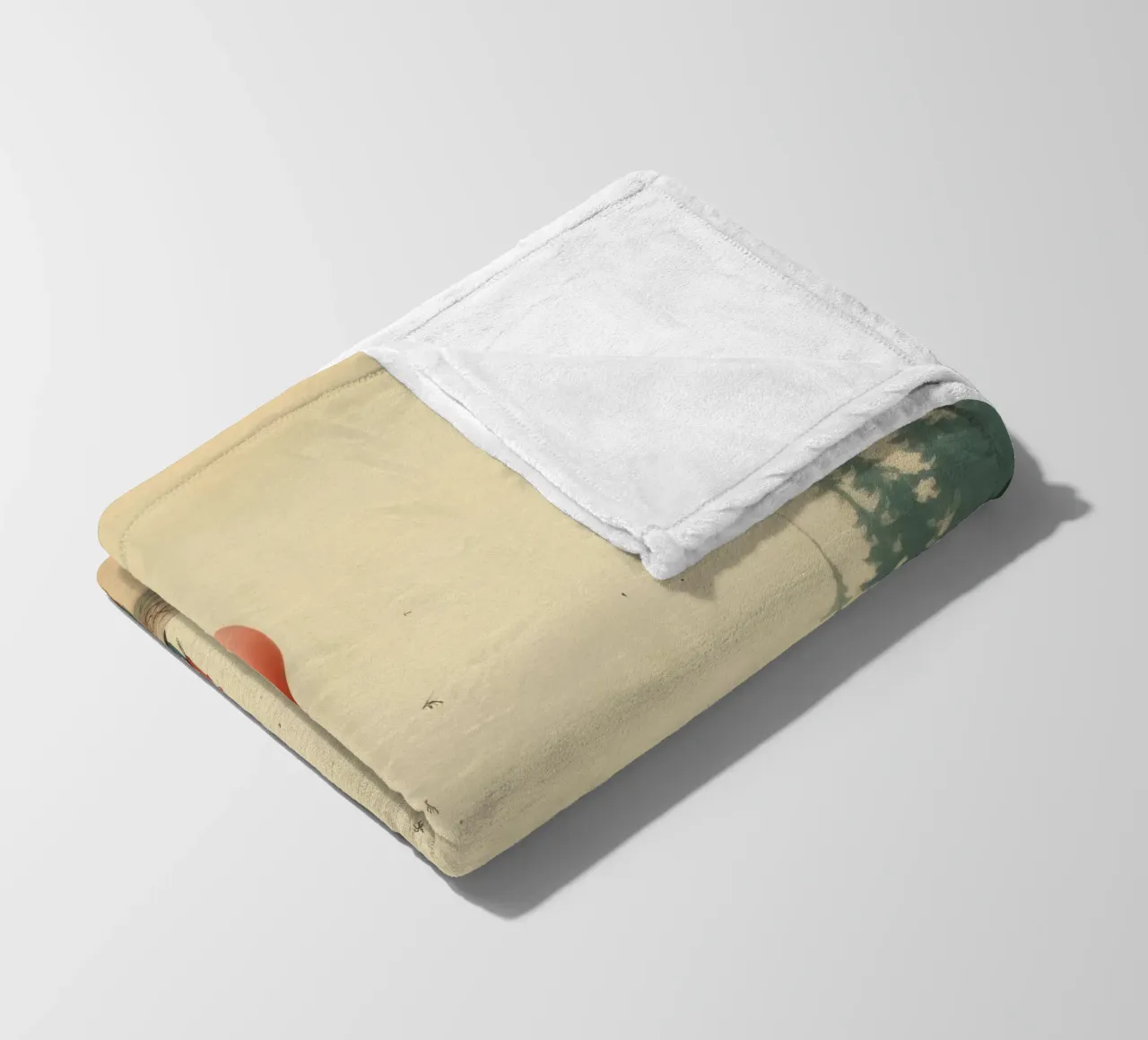 Orso Grizzly minimo 3 coperta in pile da Minimal Animal Art