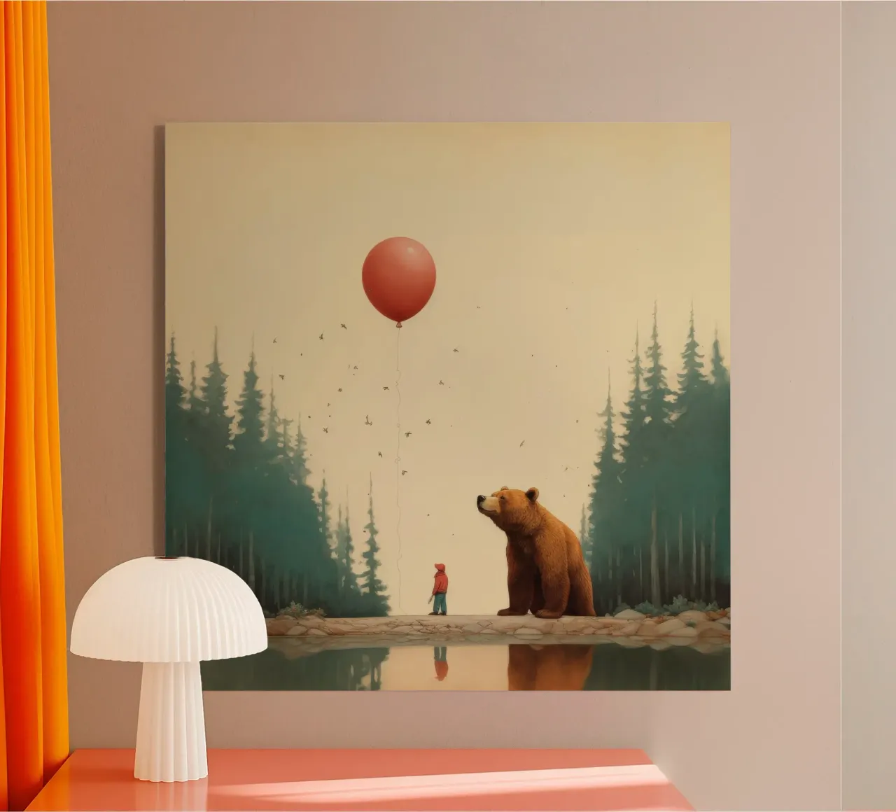 Orso Grizzly minimo 3 plexiglass da Minimal Animal Art