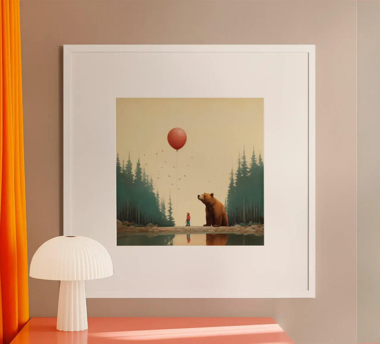 Orso Grizzly minimo 3 carta hahnemühle da Minimal Animal Art