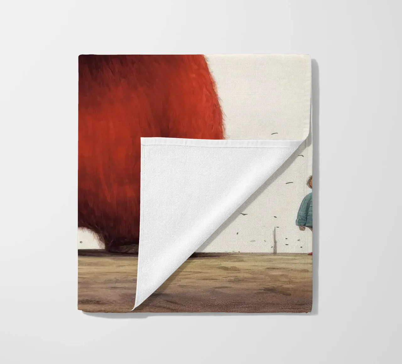 Orso Grizzly minimo 4 telo mare da Minimal Animal Art