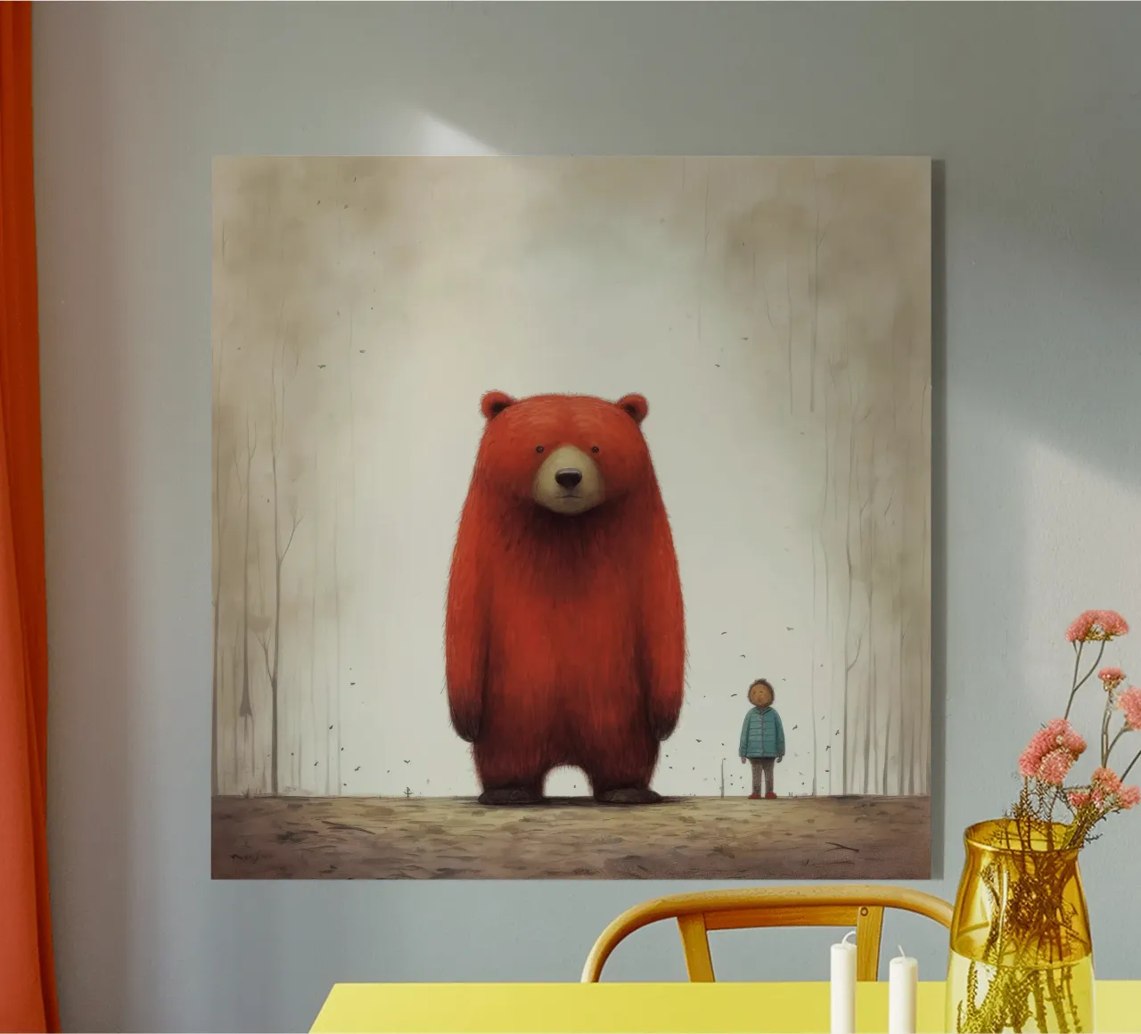 Orso Grizzly minimo 4 plexiglass da Minimal Animal Art