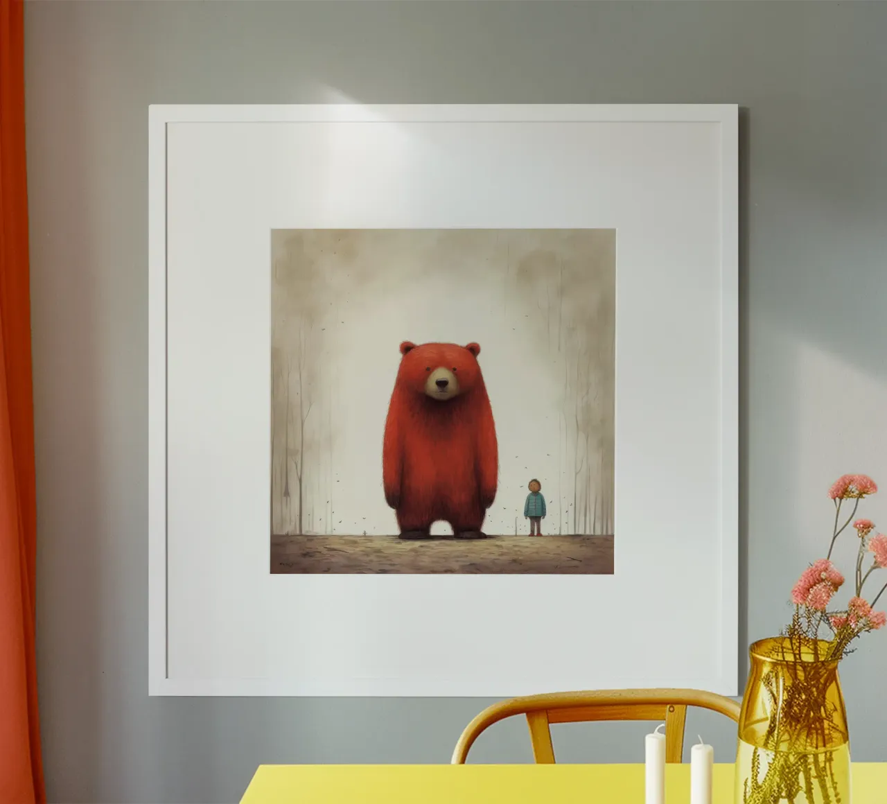 Orso Grizzly minimo 4 carta hahnemühle da Minimal Animal Art