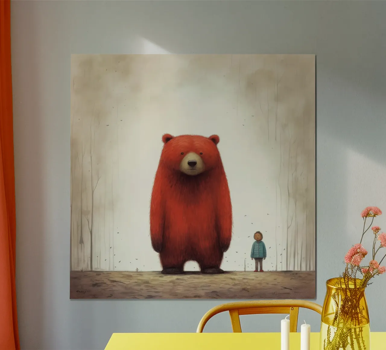 Orso Grizzly minimo 4 carta hahnemühle da Minimal Animal Art