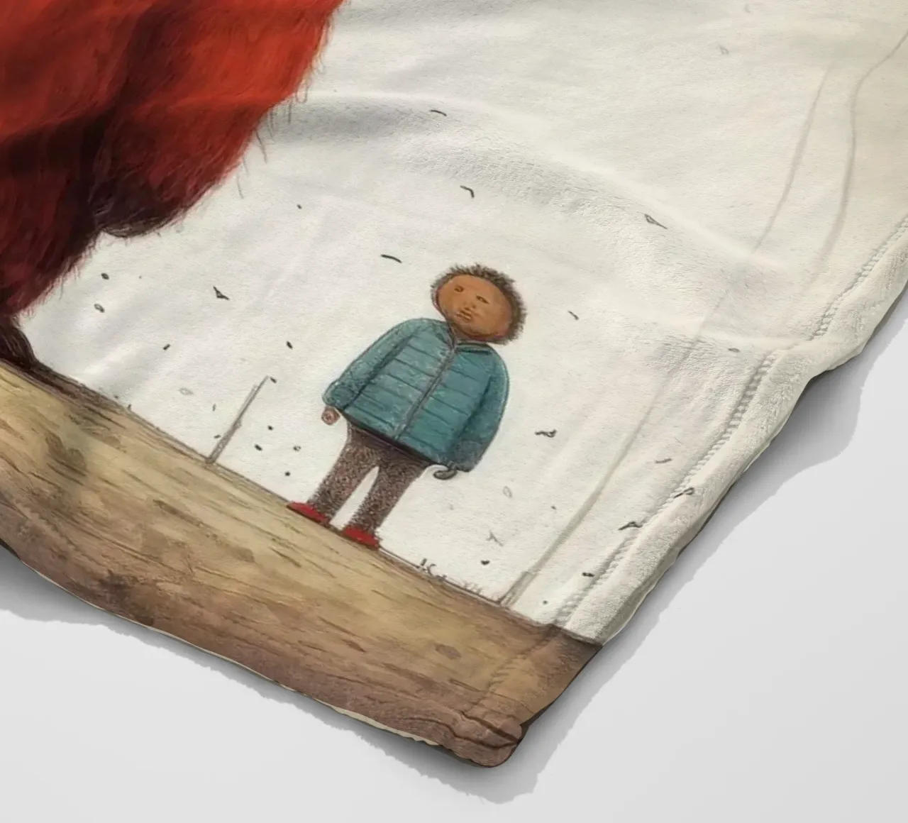 Orso Grizzly minimo 4 coperta in pile da Minimal Animal Art