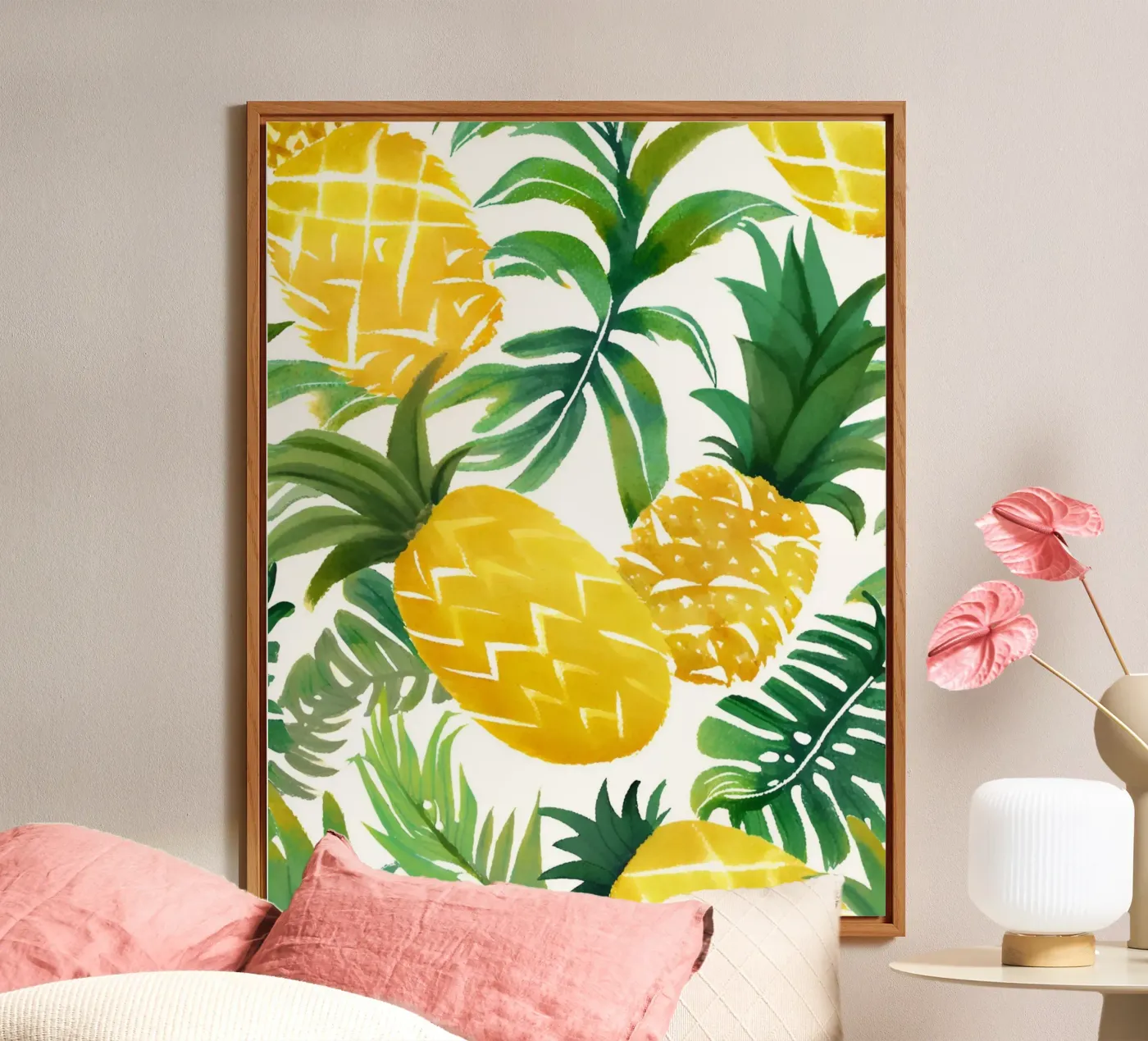 Tropical pineapple forex plate by designsbysophia