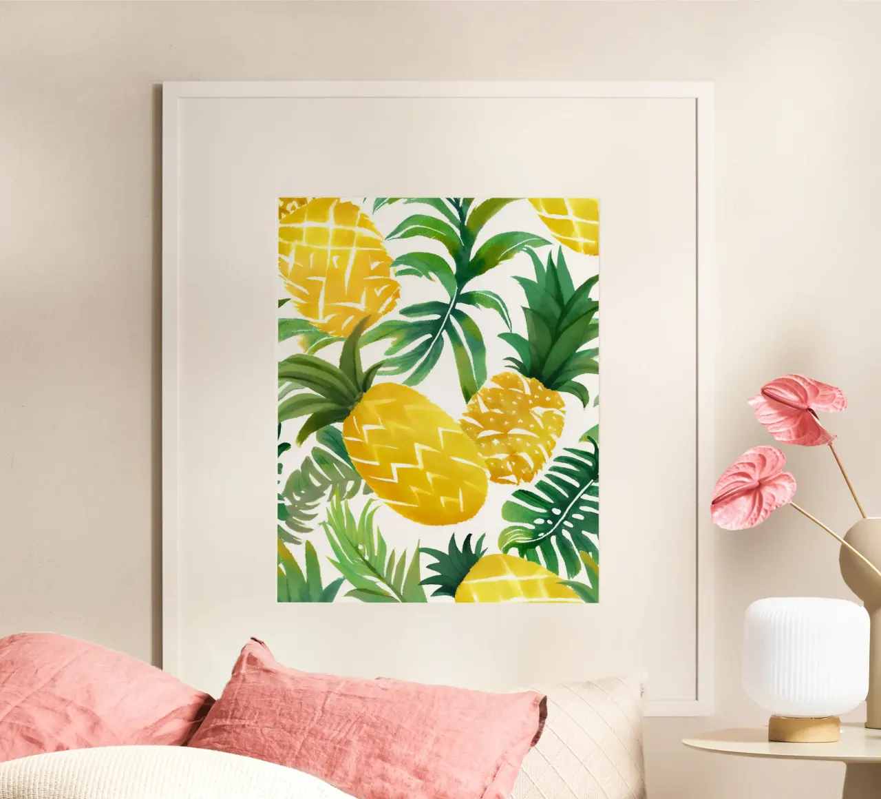 Tropical pineapple poster da designsbysophia
