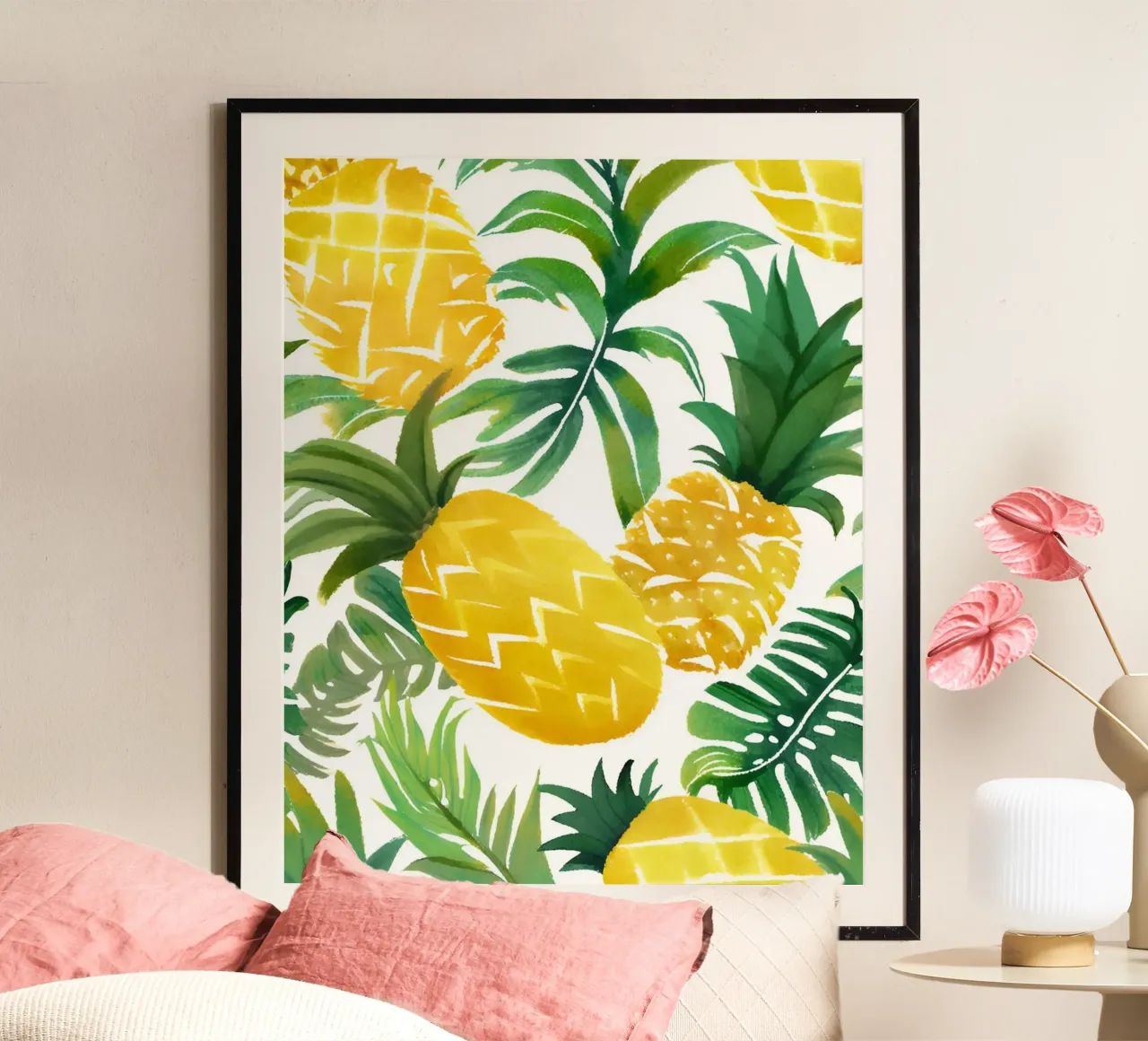 Tropical pineapple poster da designsbysophia