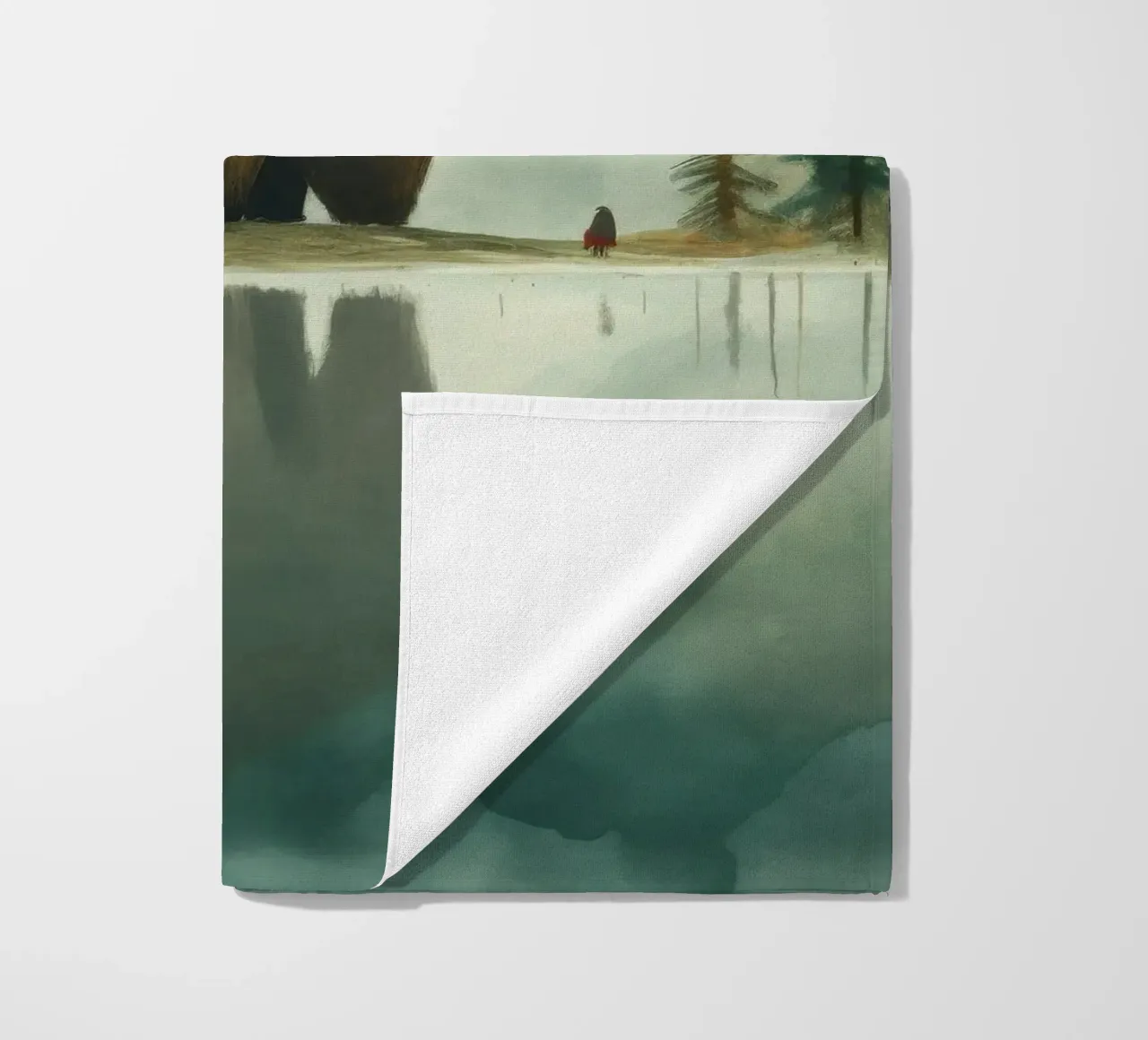 Orso Grizzly minimo 1 telo mare da Minimal Animal Art