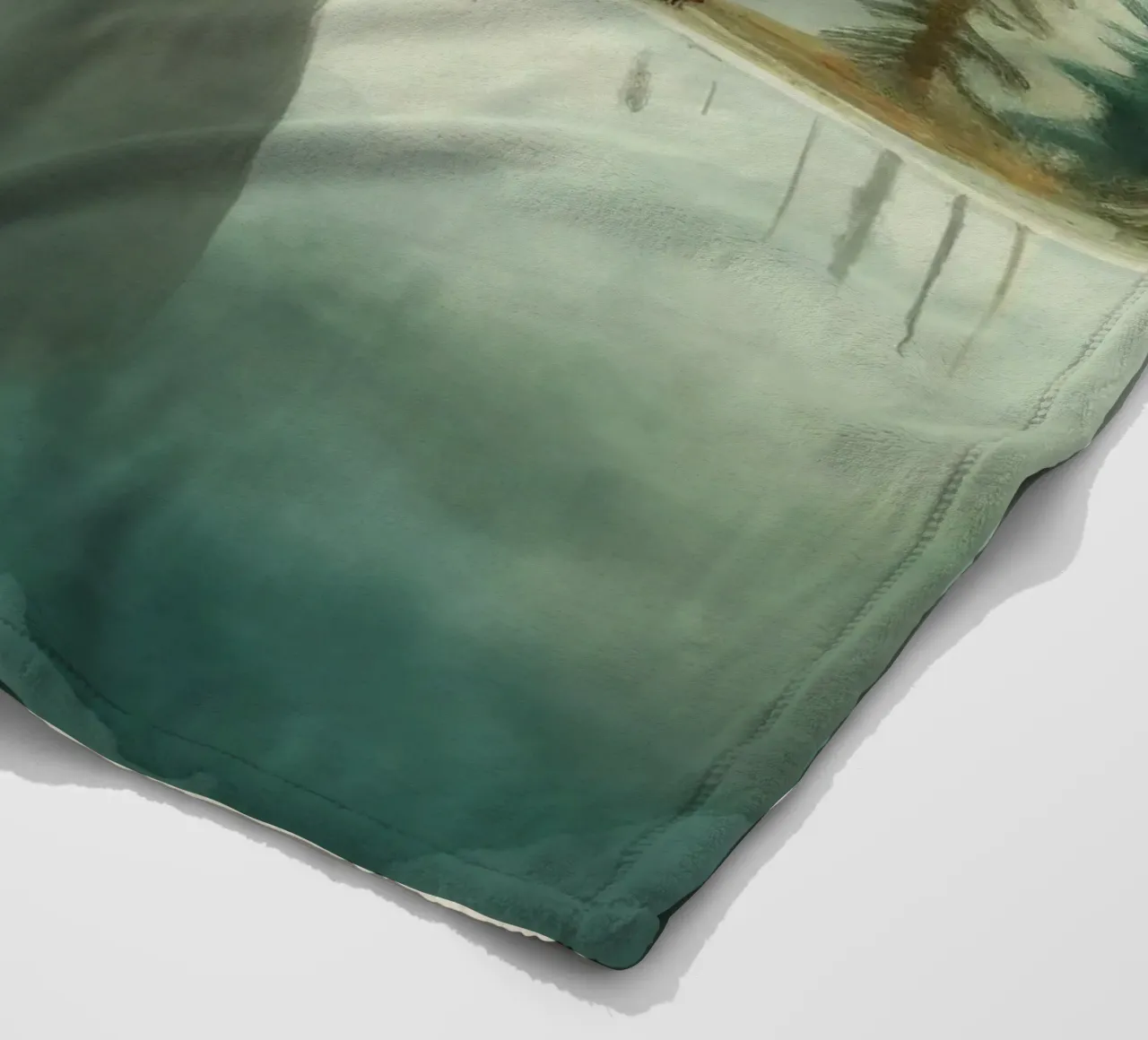 Orso Grizzly minimo 1 coperta in pile da Minimal Animal Art