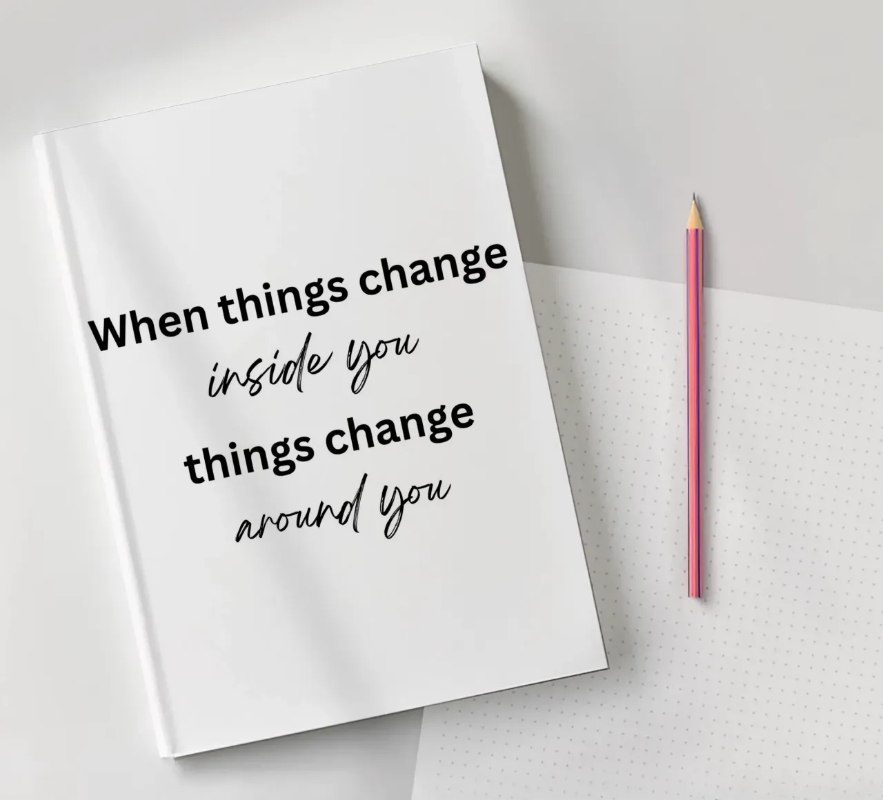 Things change notebook by designsbysophia
