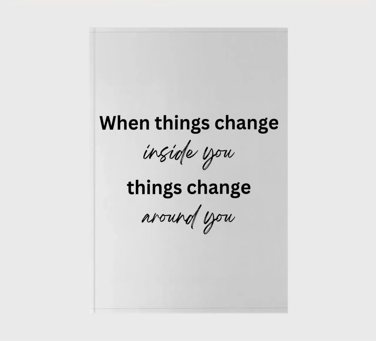 Things change notebook by designsbysophia