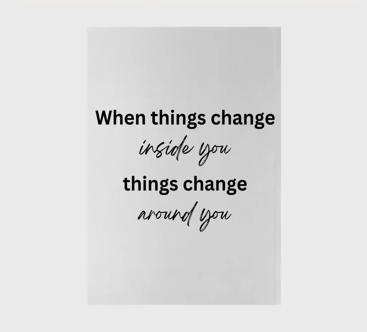 Things change notebook by designsbysophia