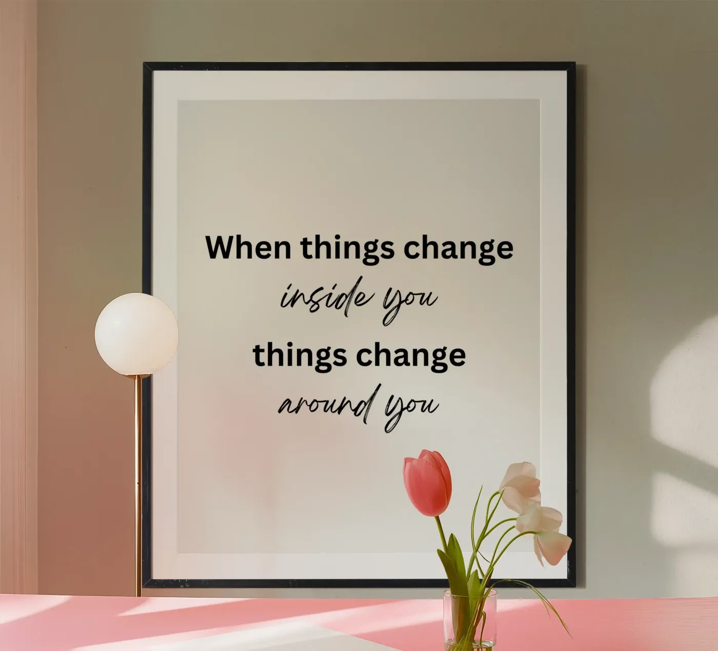 Things change Poster von designsbysophia