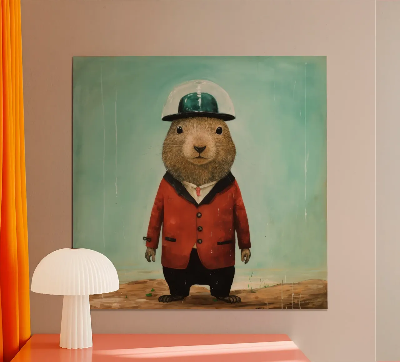 Marmotta minima 2 poster da Minimal Animal Art