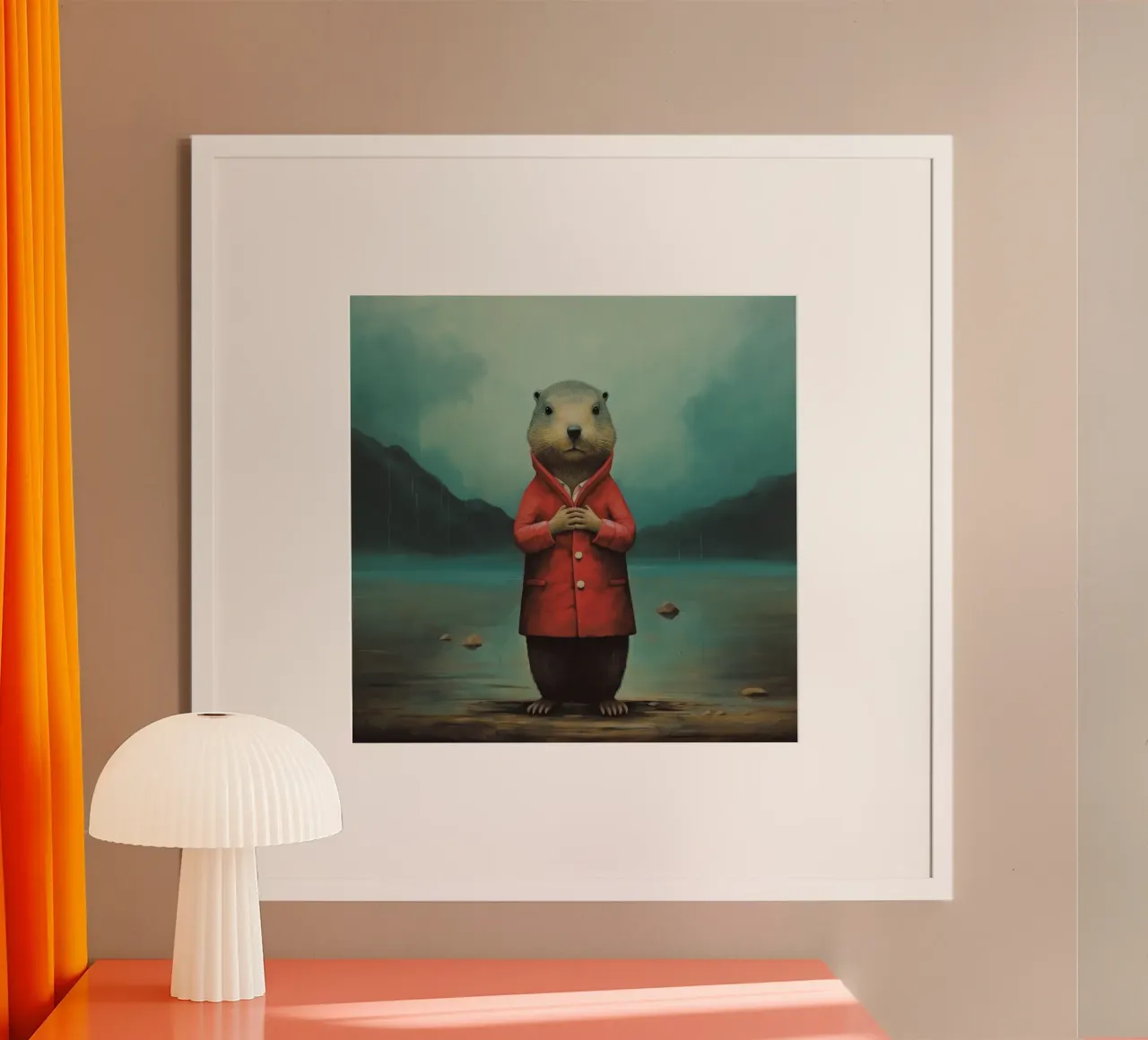 Marmotta minima 4 carta hahnemühle da Minimal Animal Art