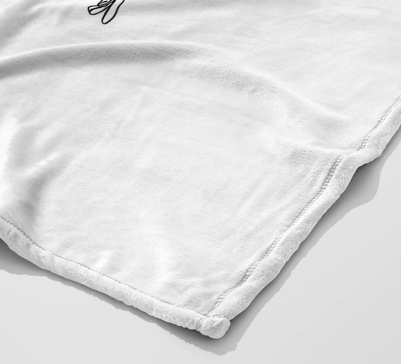 Minimalist Line Drawing of a Ballerina Woman | Modern Abstra fleece blanket by Viv Line Art