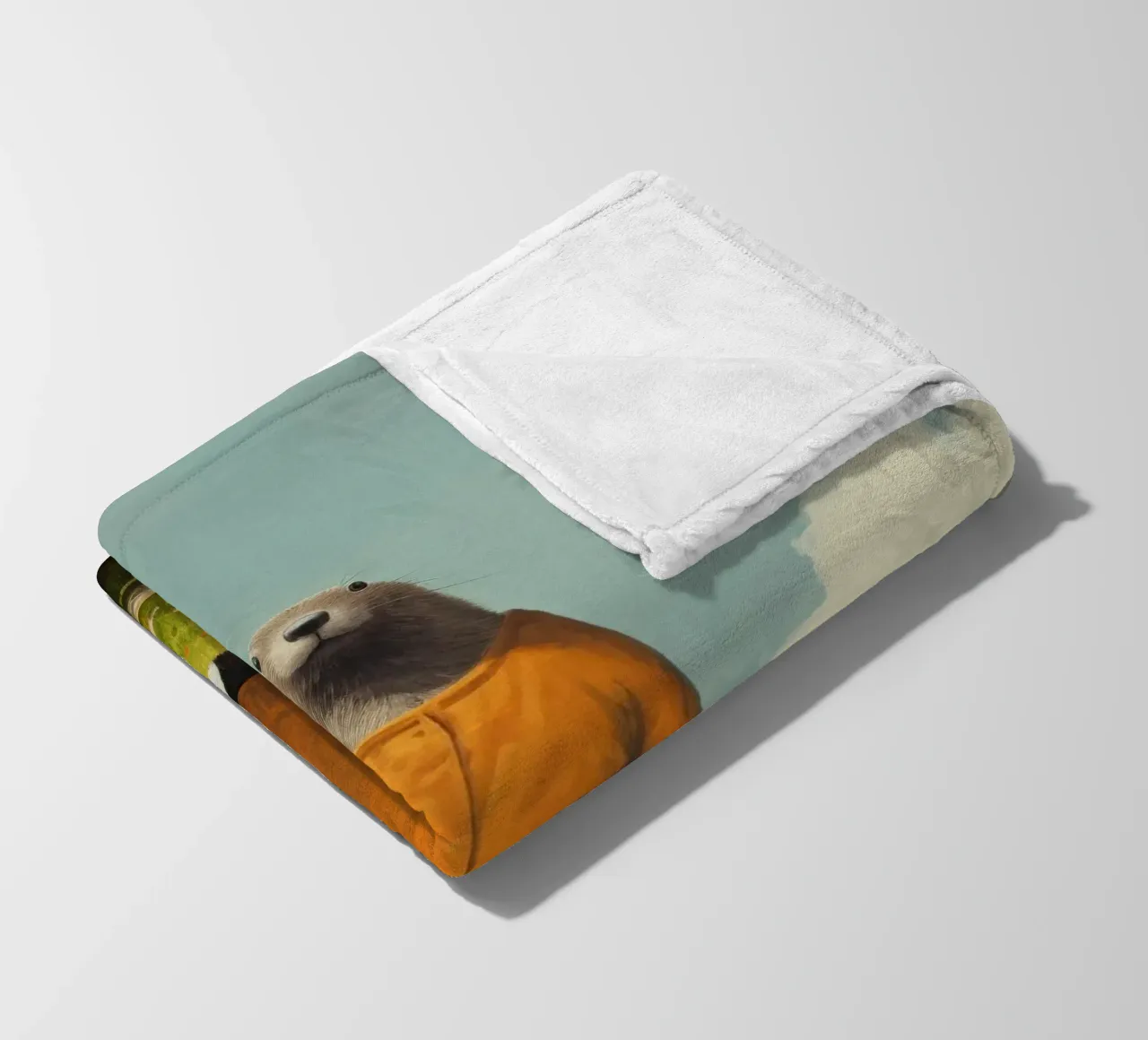 Marmotta minima 1 coperta in pile da Minimal Animal Art
