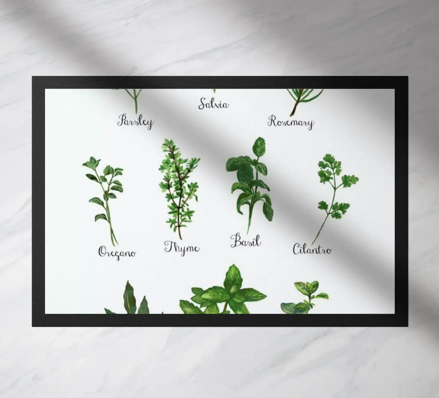 Herbs Collection doormat by Miles of Light